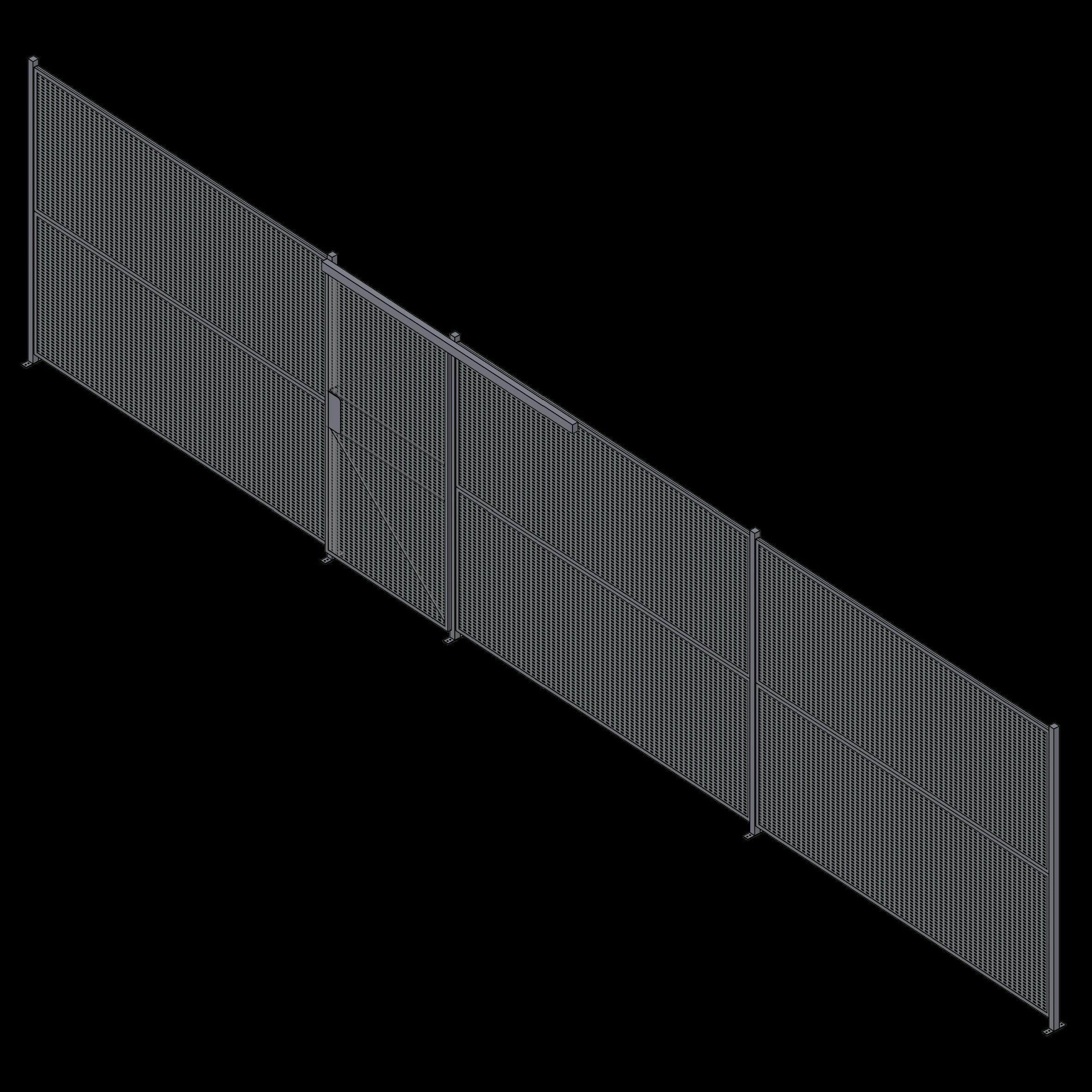 Wire Partition - 1 Sided - Sliding - 35 P