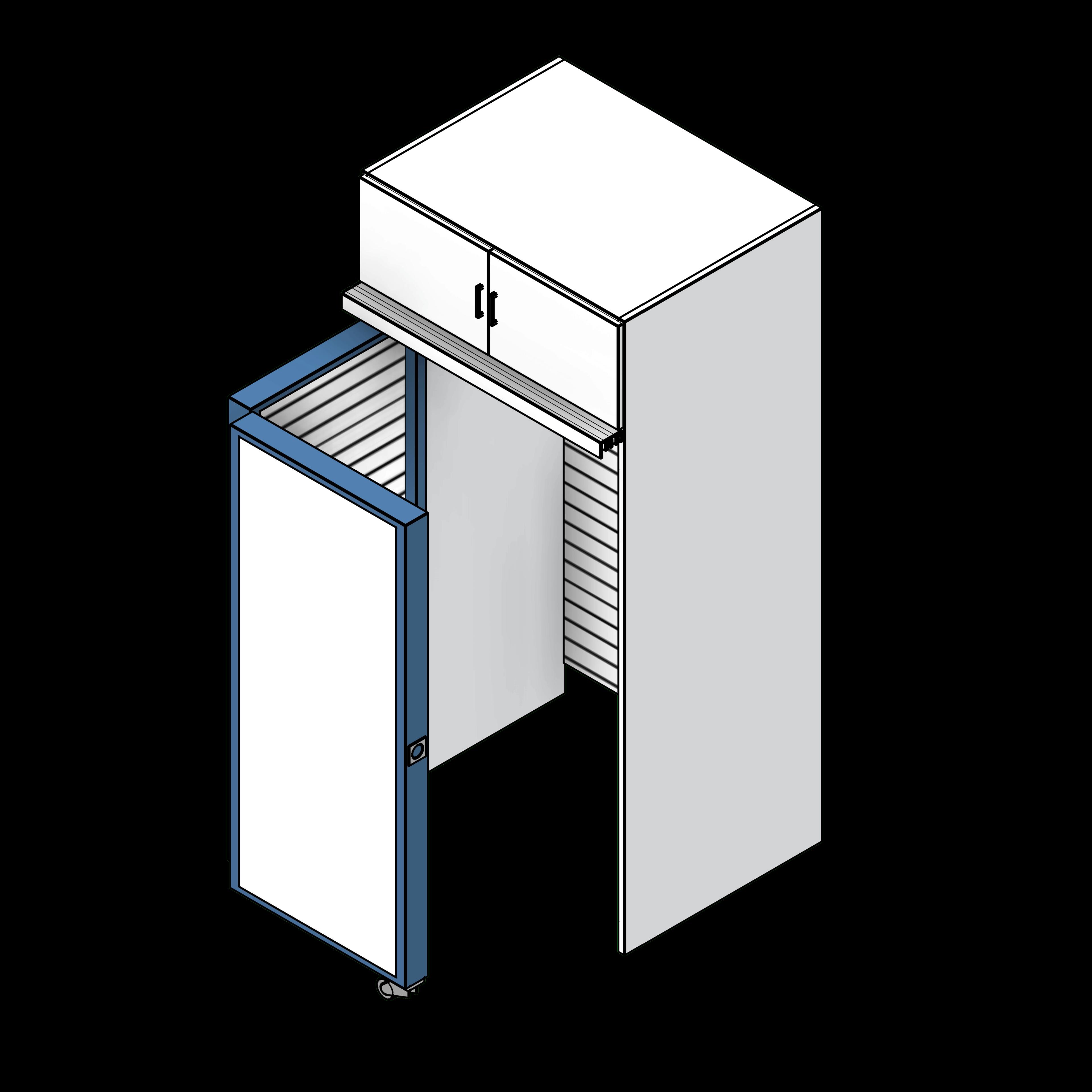  SSG Wall Classroom Storage PCS Left Pivot Wall 90
