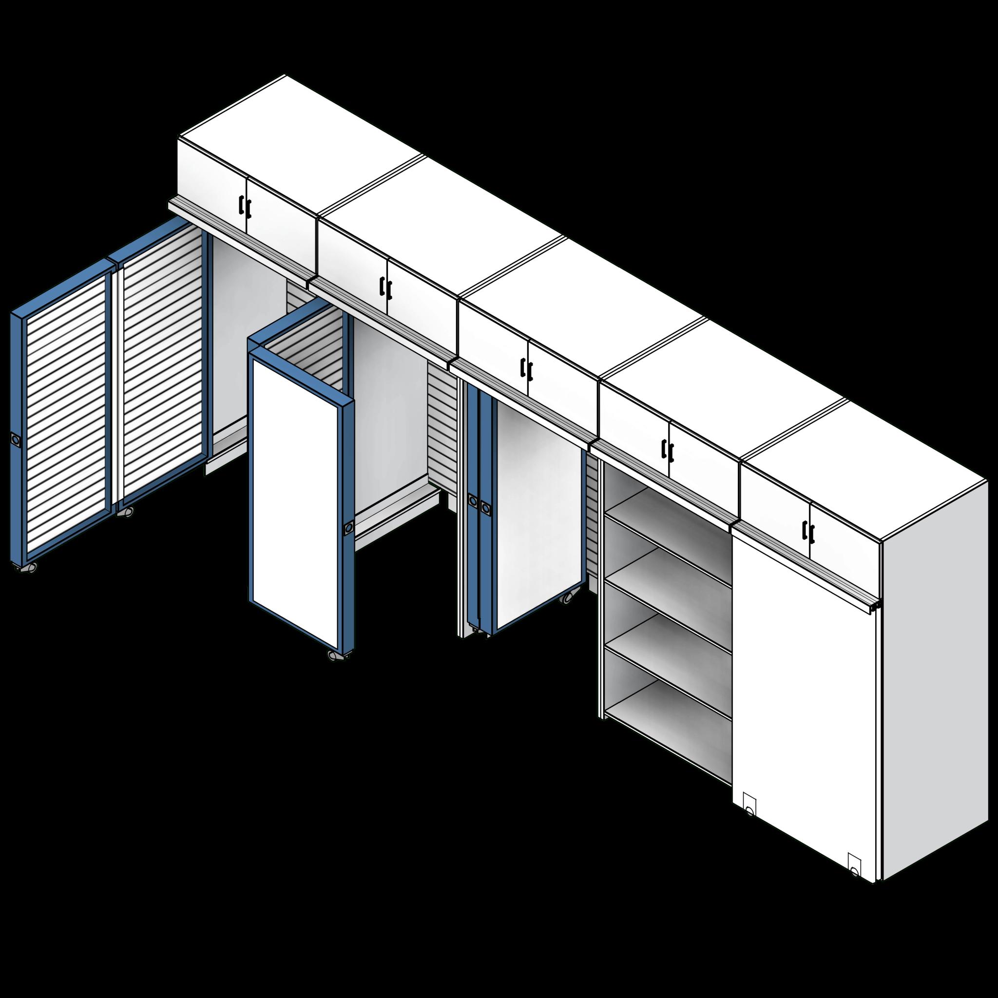  SSG Wall Classroom Storage PCS System