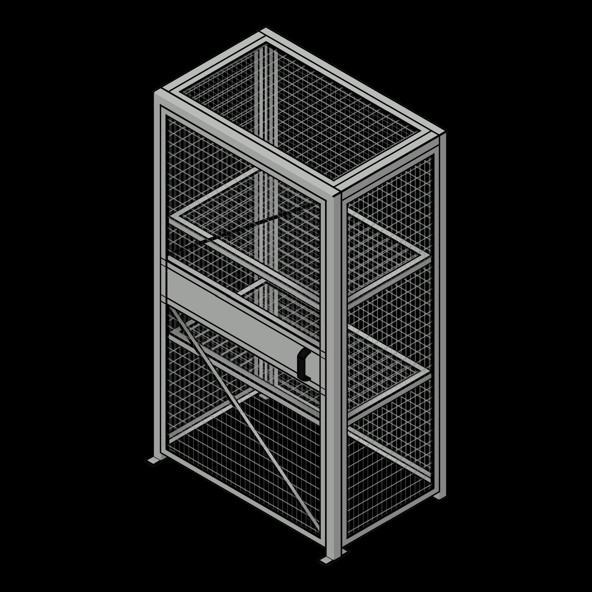 SSG Locker Standalone Wire PWR 48x30 P