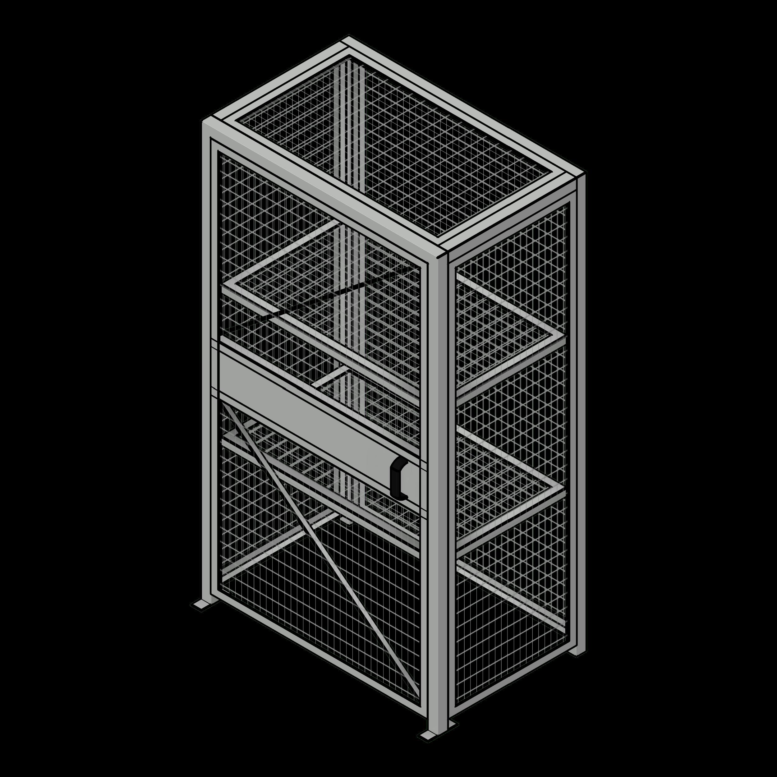 SSG Locker Standalone Wire PWR 48x30 P