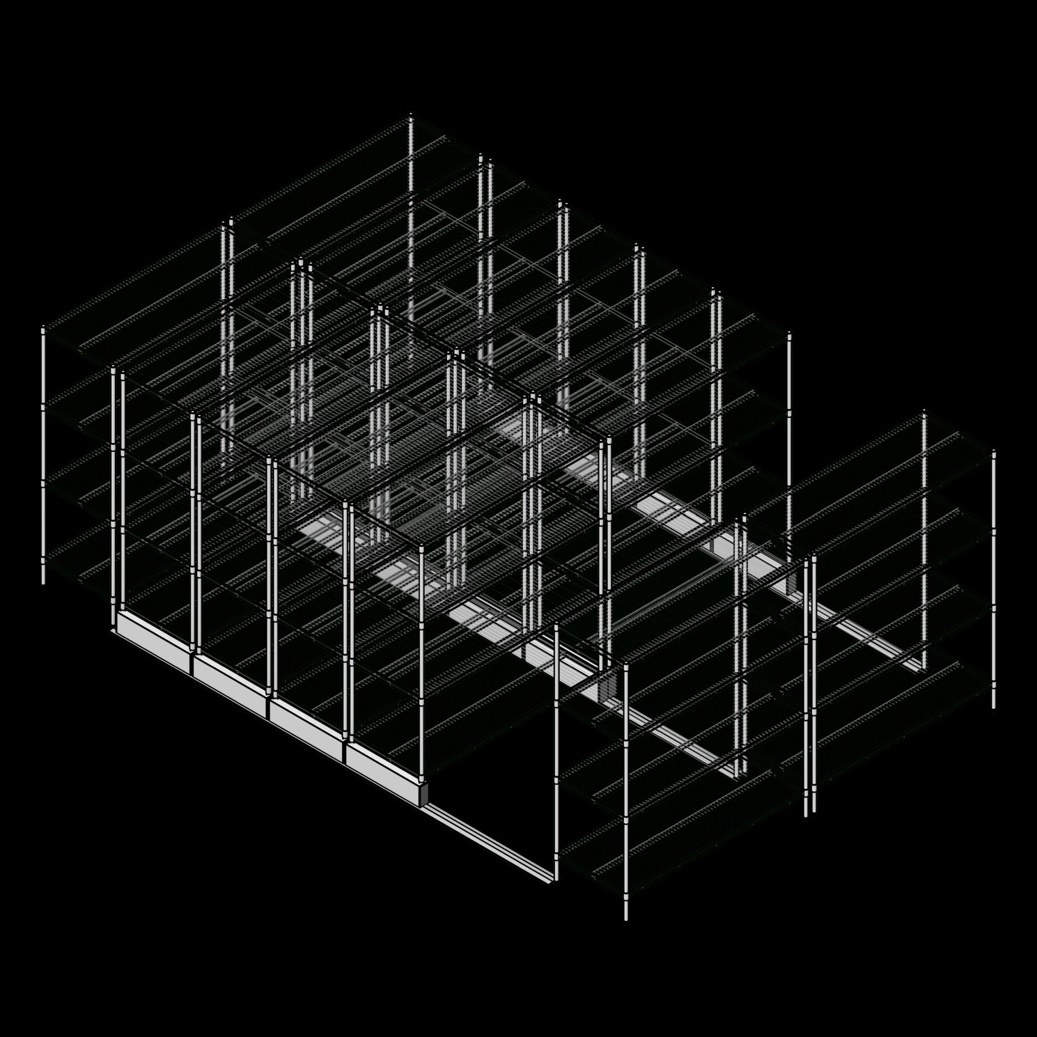  SSG Shelving Mobile Bottom Track CHR P