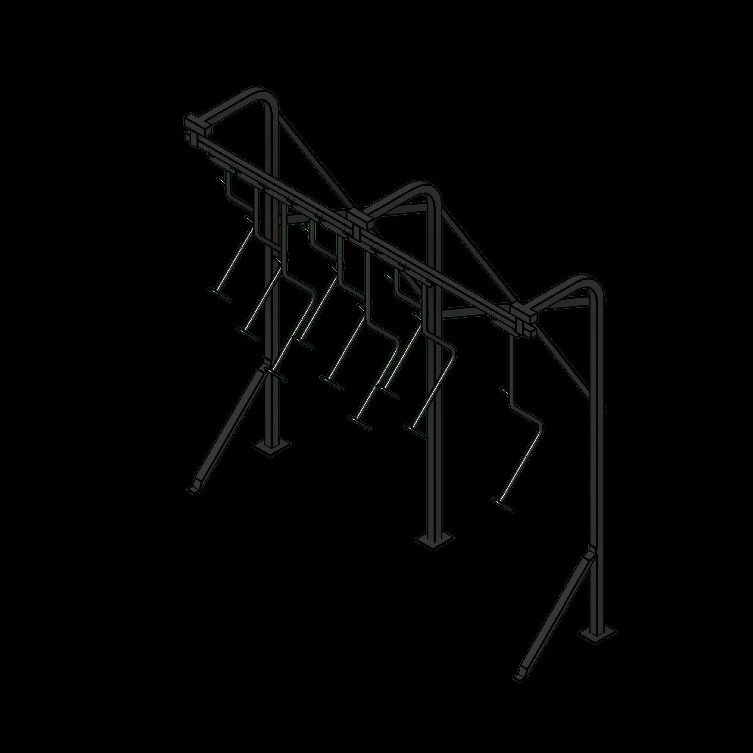 SSG Rack Bike Sliding Hook Floor PCS