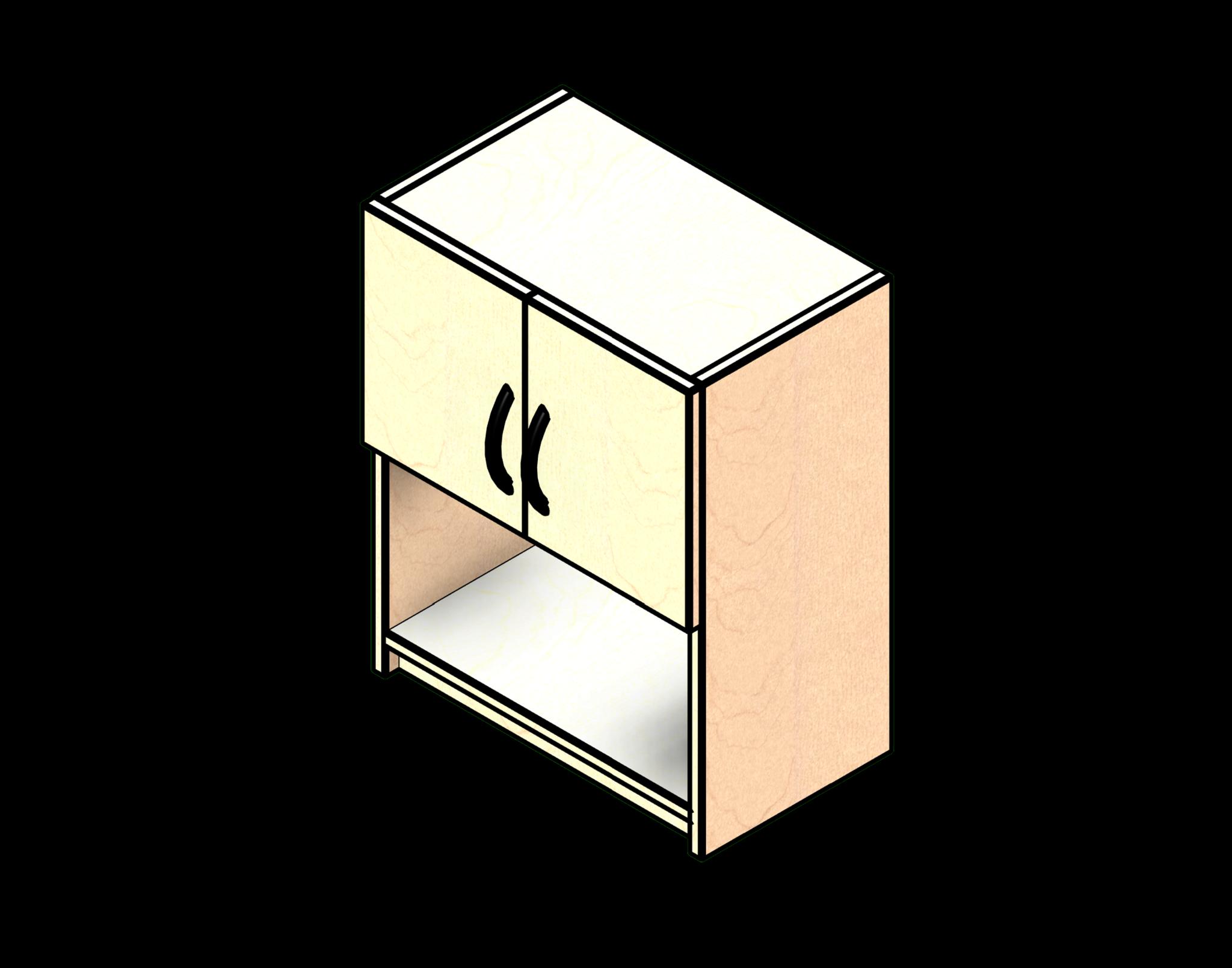SSG Cabinet Wall 2 Door Open LAM