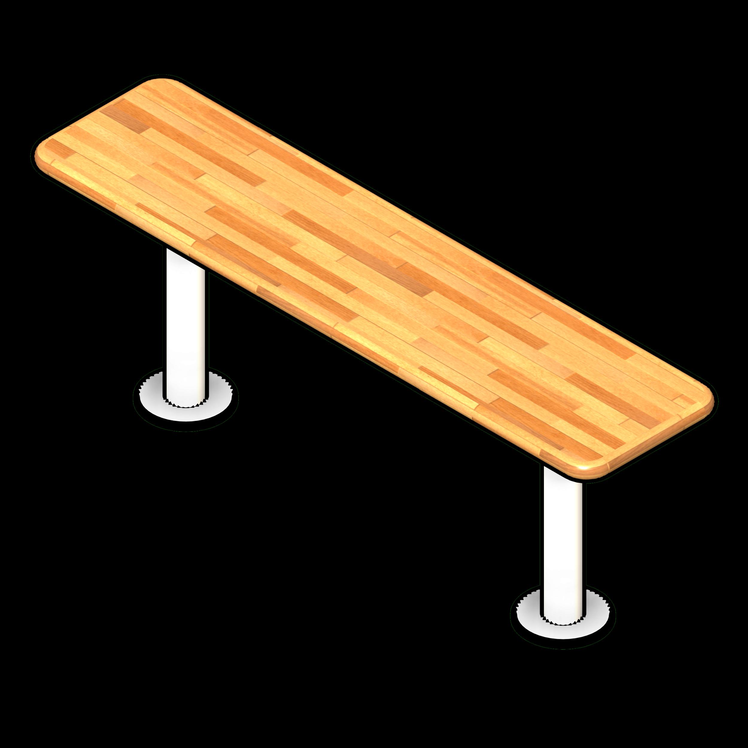 SSG Bench Locker Standard HRW 48x12x18 Powder Coated Legs