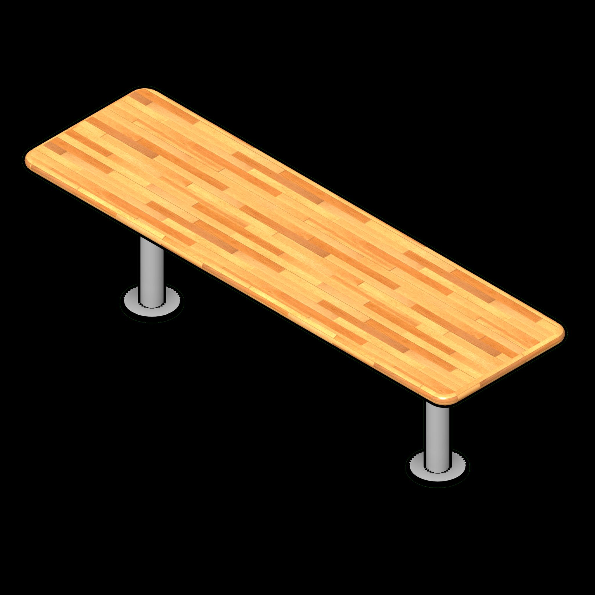 SSG Bench Locker Standard HRW 60x18x18 Stainless Steel Legs