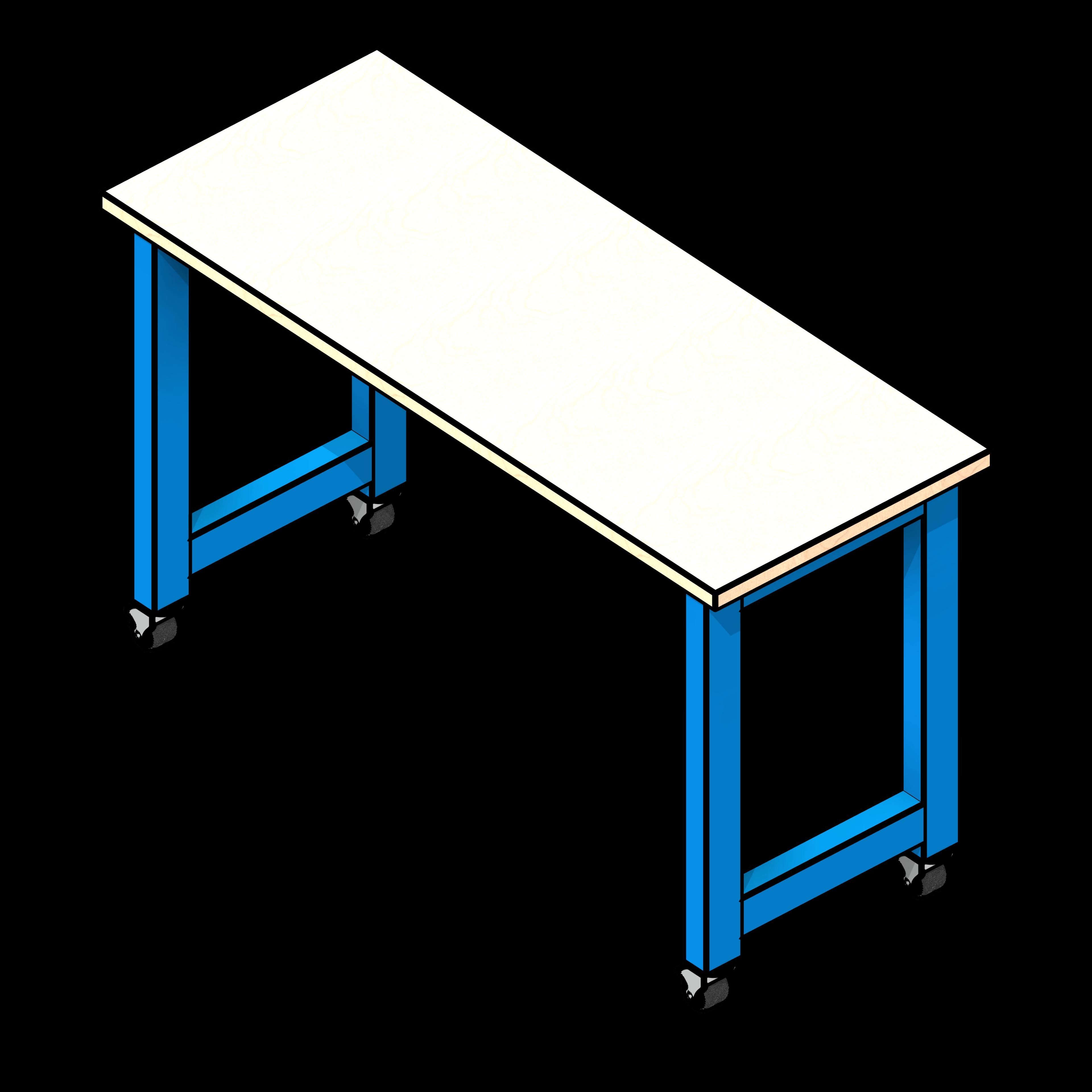 SSG Table EPIC Powder Coated Steel 60x24