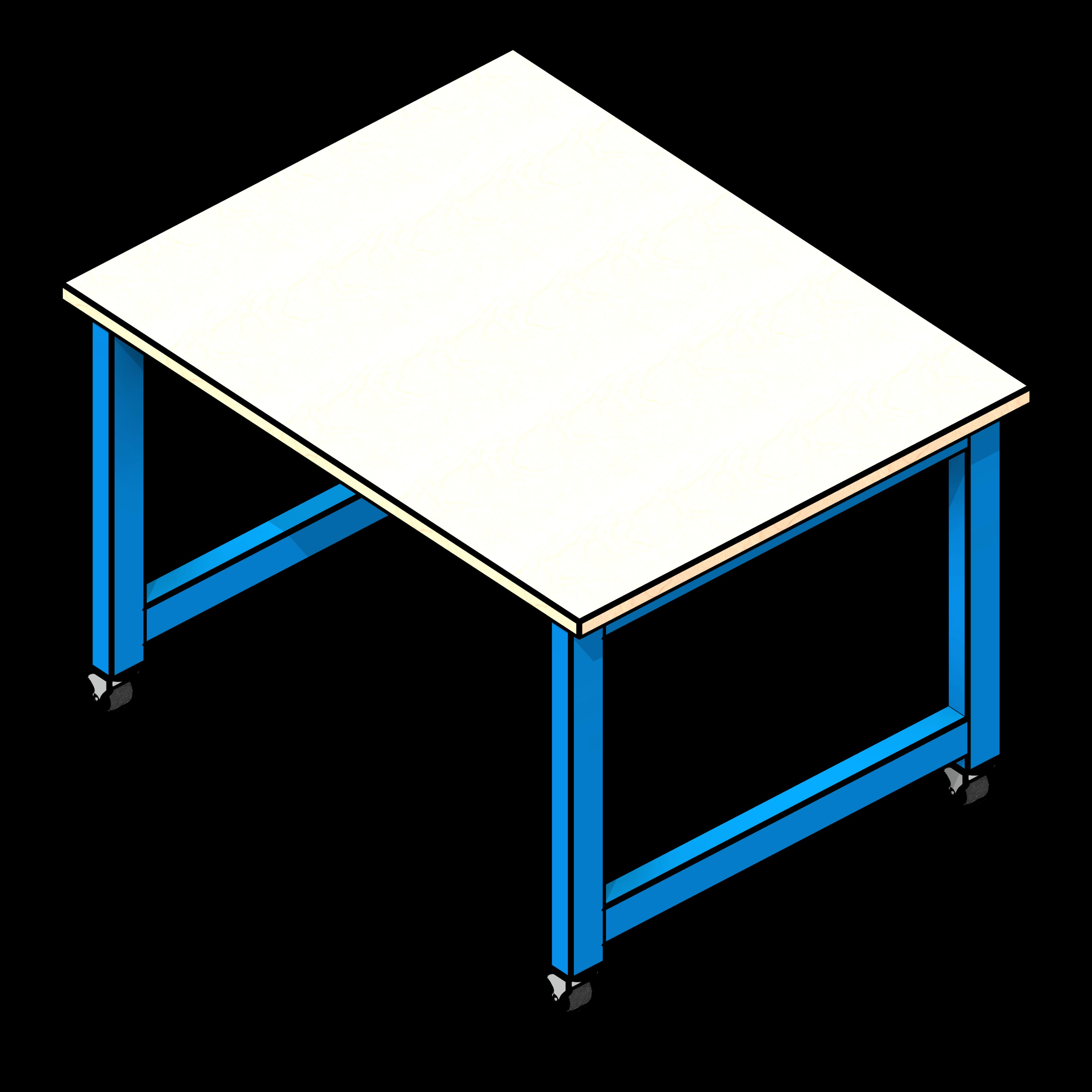 SSG Table EPIC Powder Coated Steel 54x42