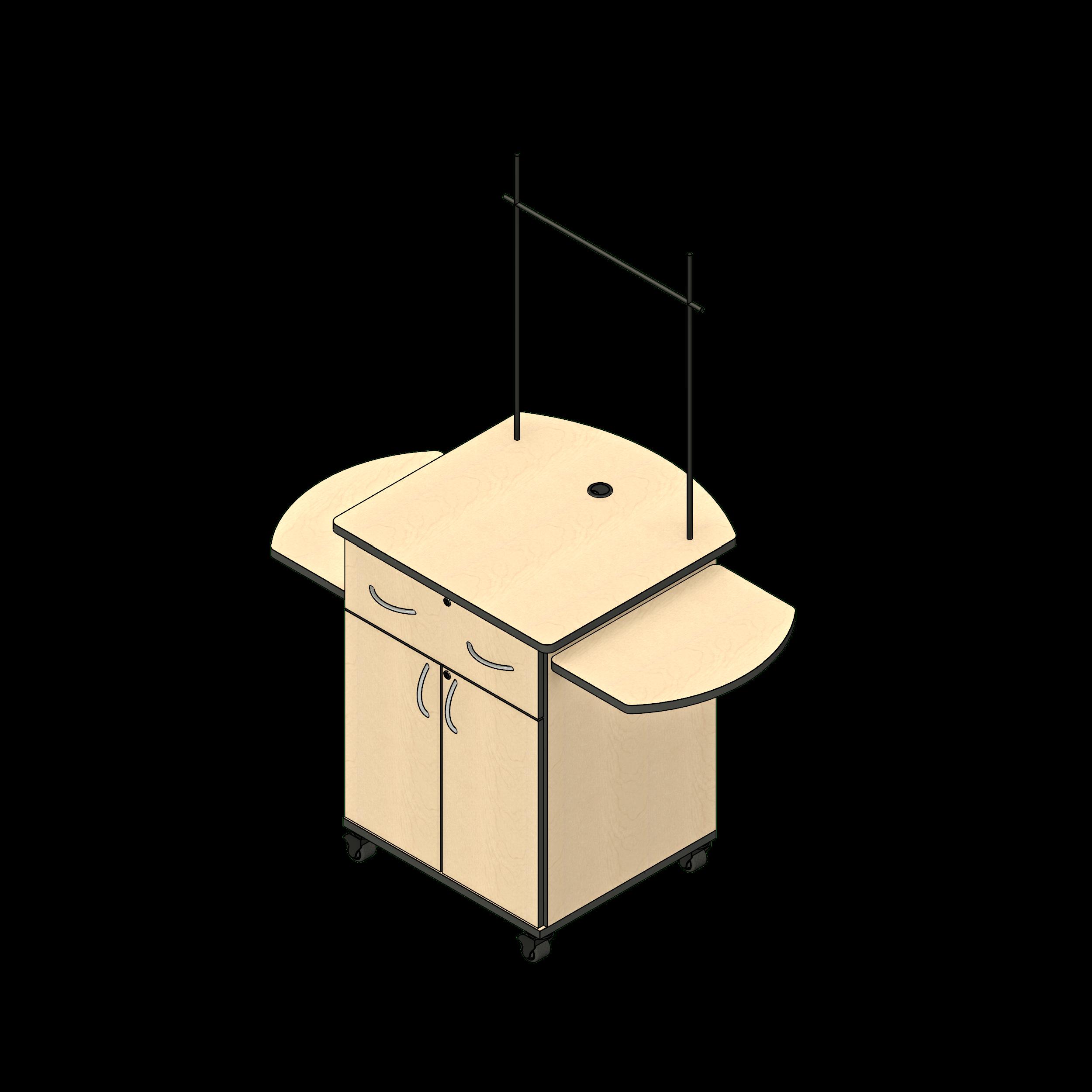 SSG Cabinet 3D Printer Mobile LAM 1 Drawer 2 Door