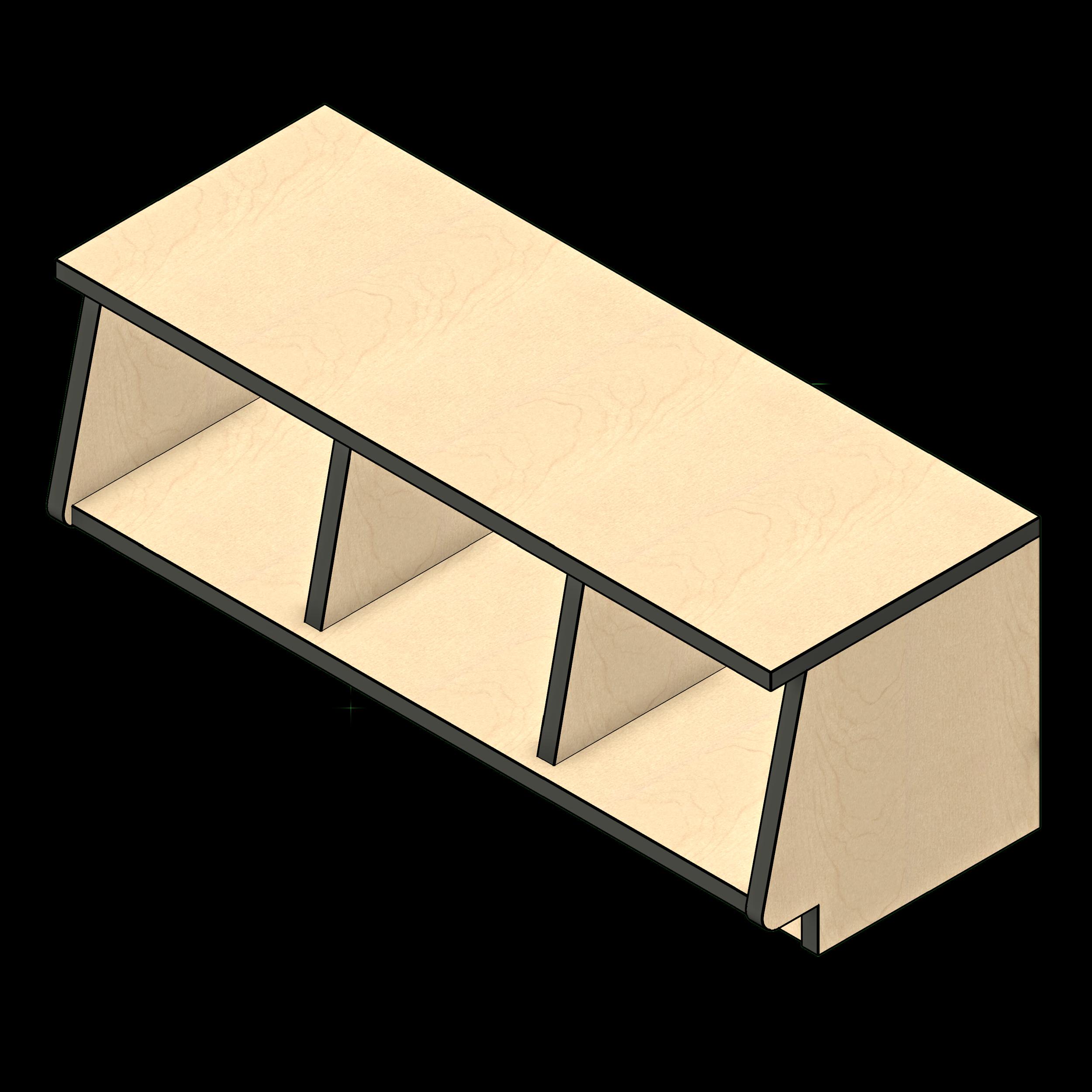 SSG Bench Cubbie LAM 3 Openings