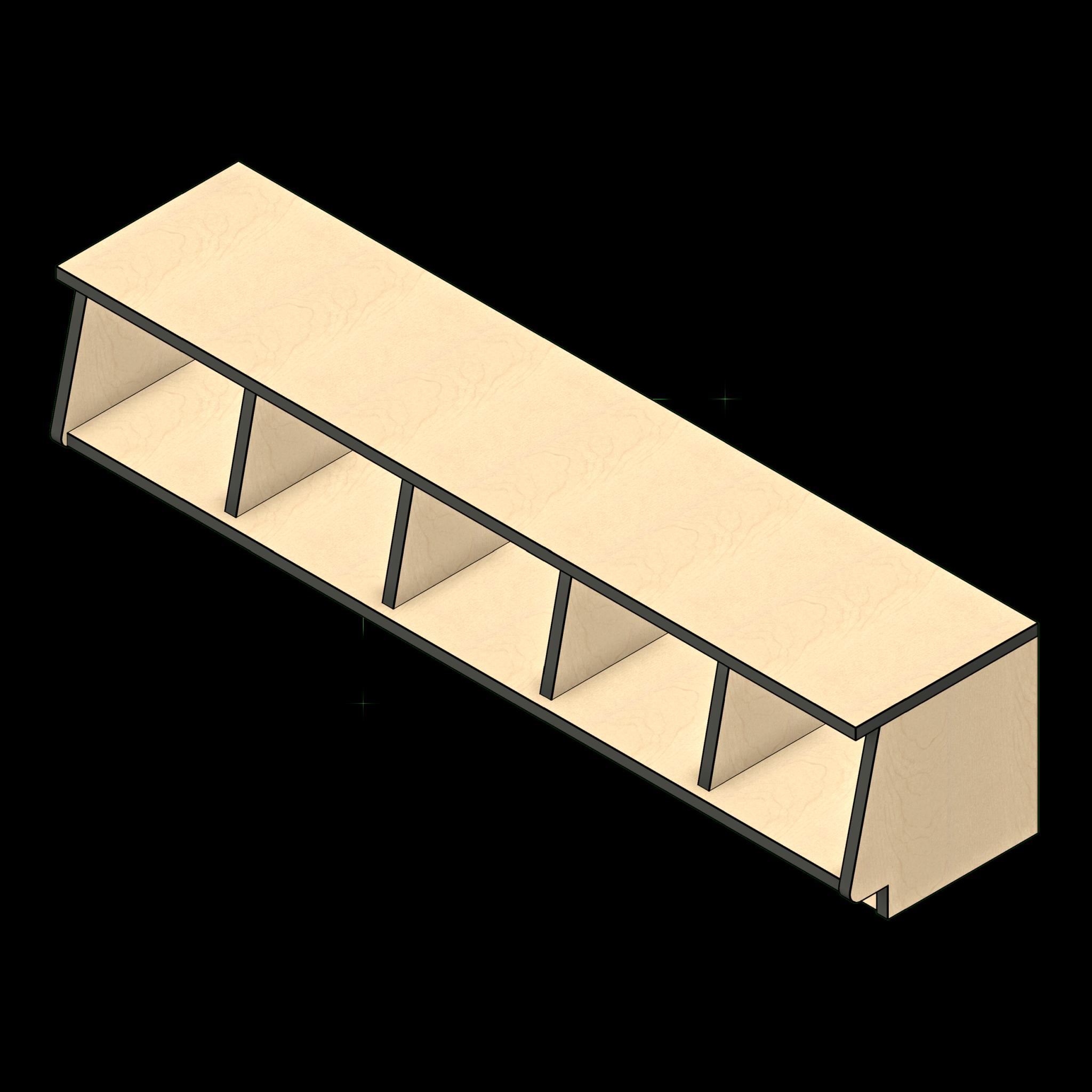 SSG Bench Cubbie LAM 5 Openings