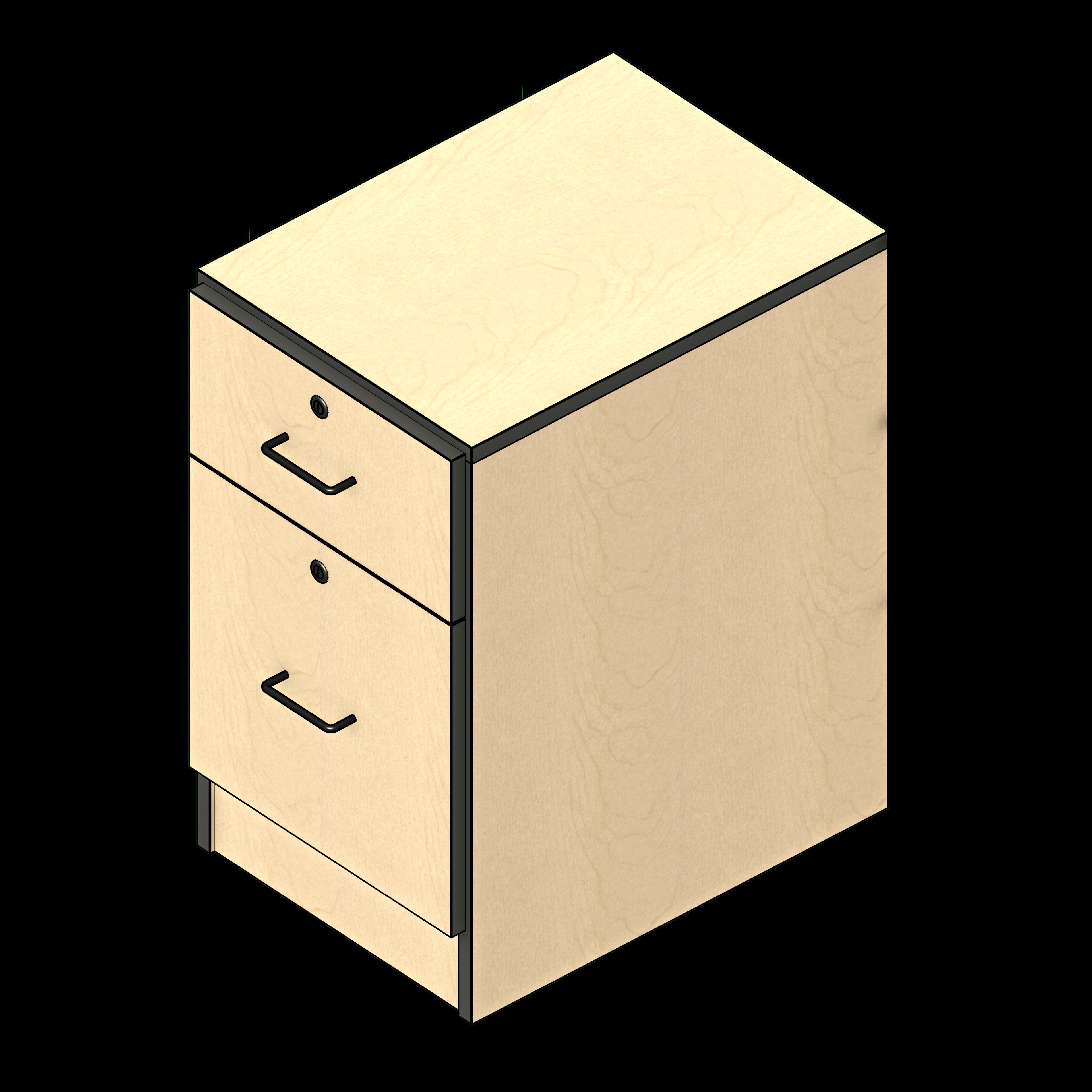  SSG Cabinet Under Desk LAM 1 Drawer 1 File Drawer