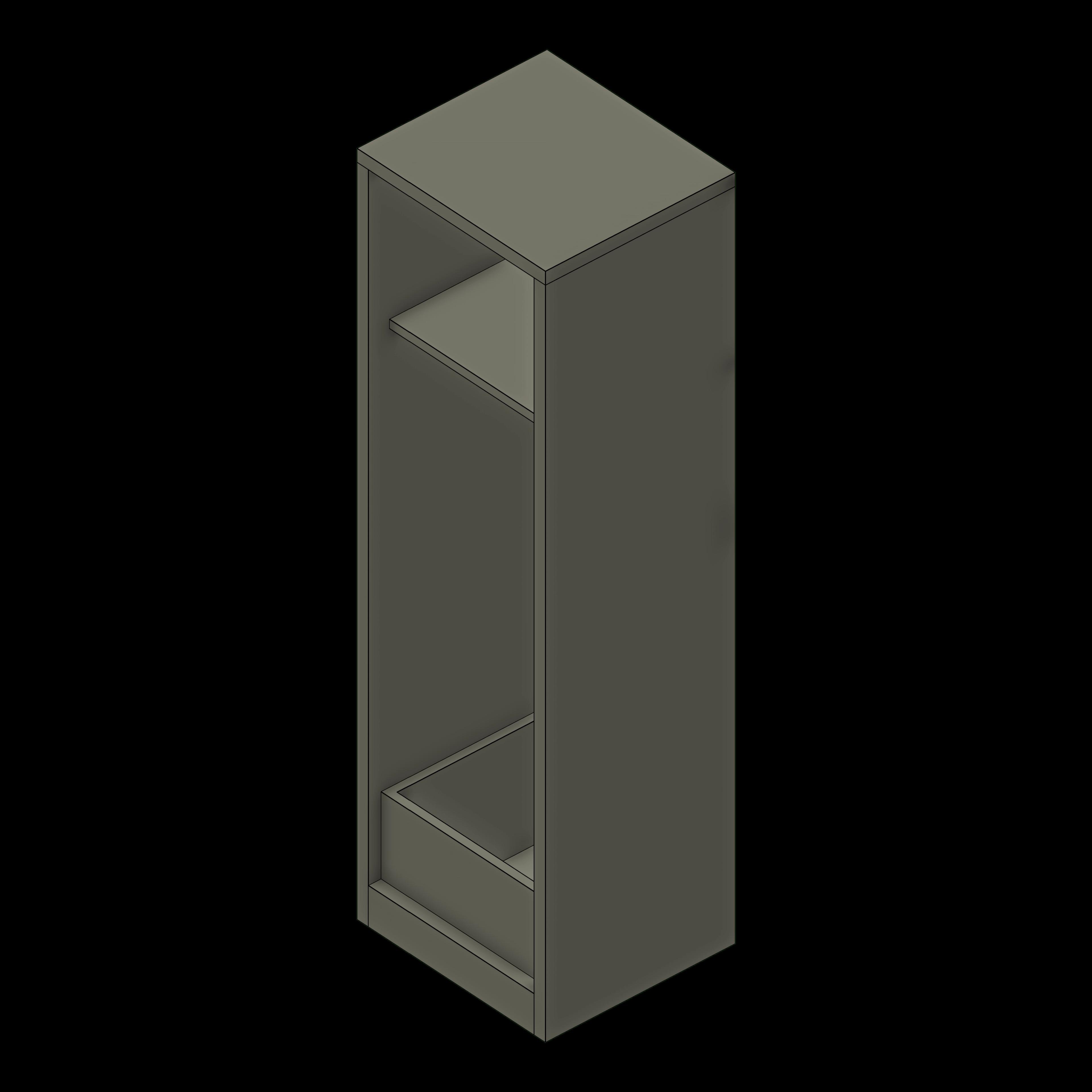 SSG Cabinet Janitor SST 25 Wide Open