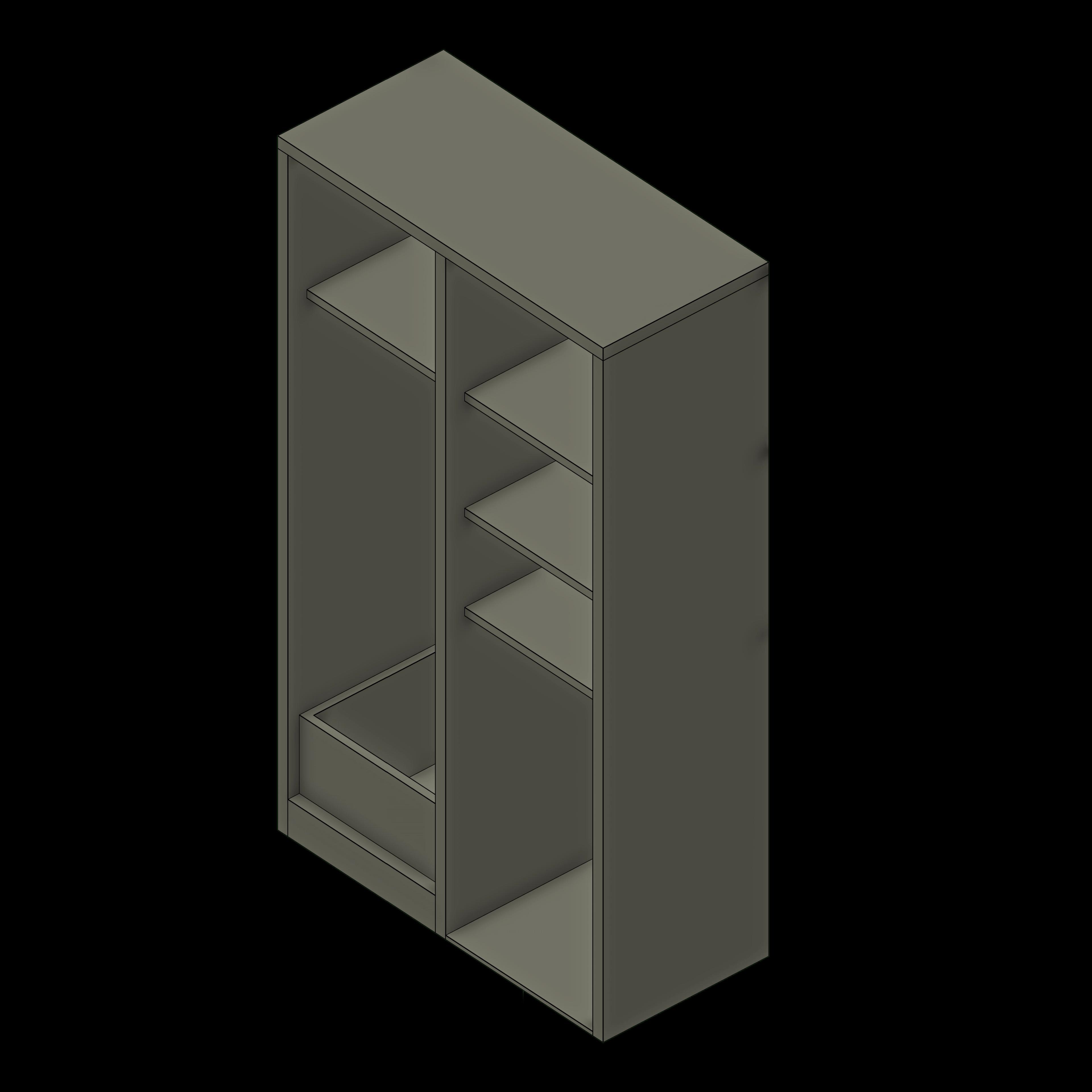 SSG Cabinet Janitor SST 48 Wide Left Sink Open