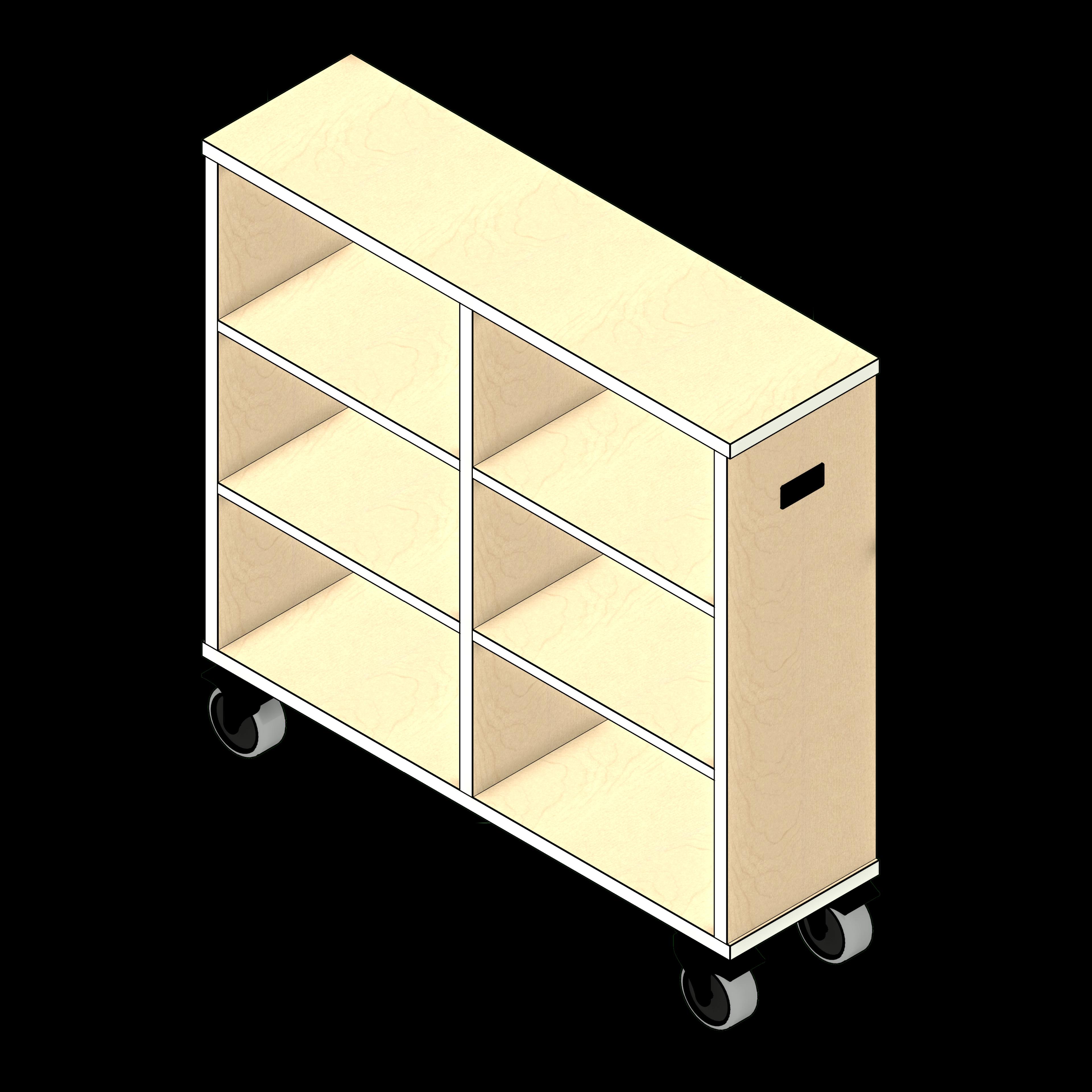  SSG Educational Bookshelf Study Countertop Straight LAM Bookshelf