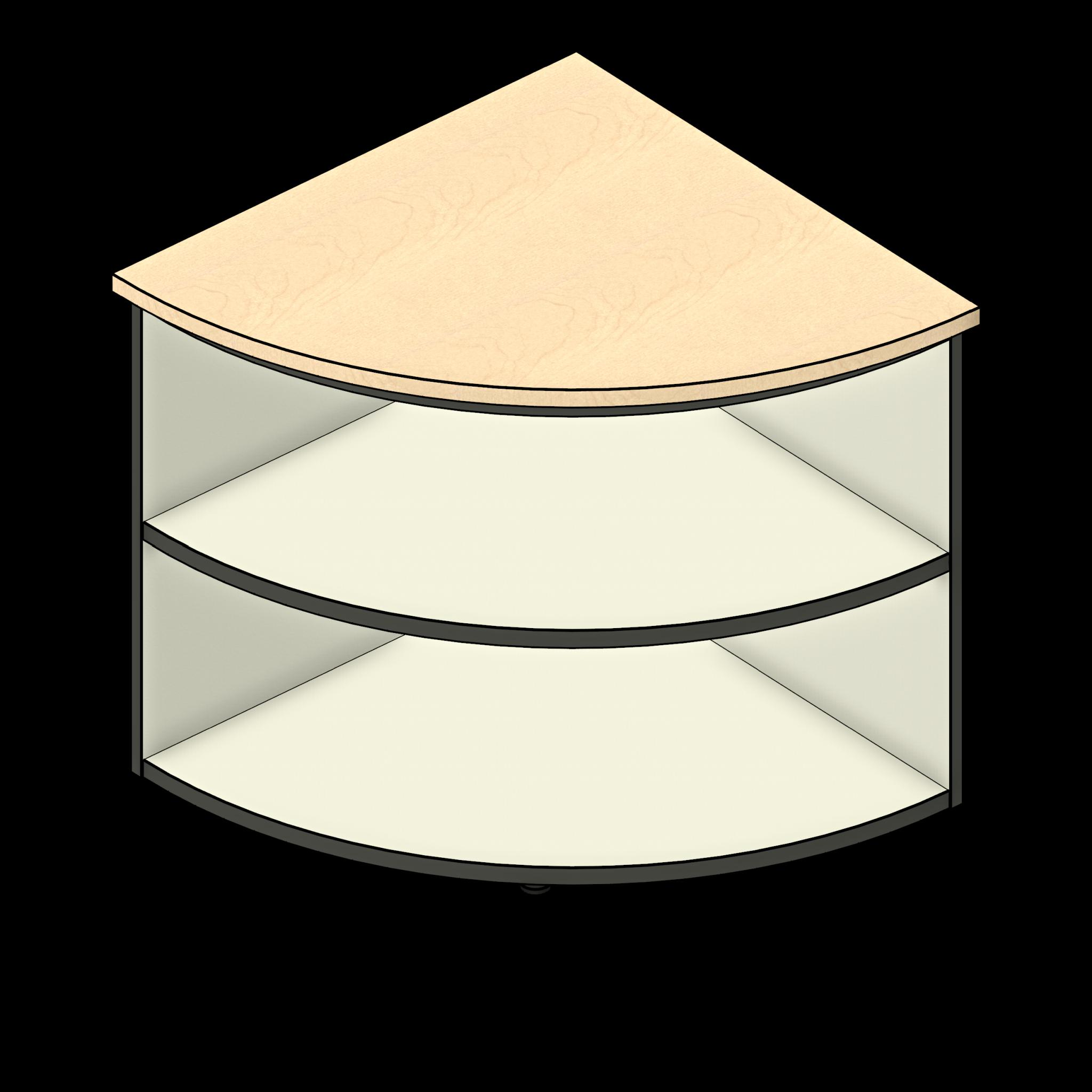 SSG Desk Circulation Corner LAM Round