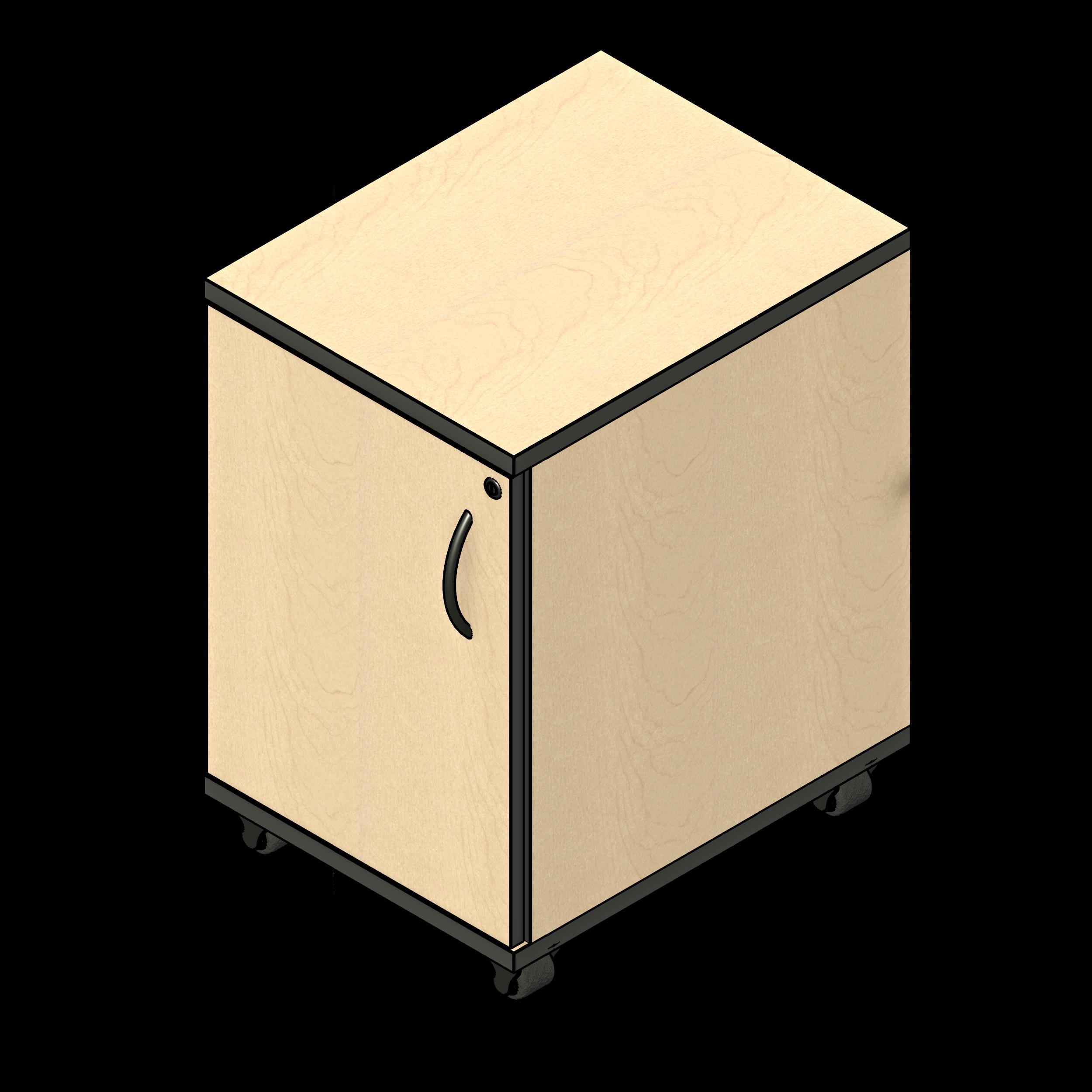 SSG Desk Circulation Inline Mobile LAM 1 Door Left Hinged