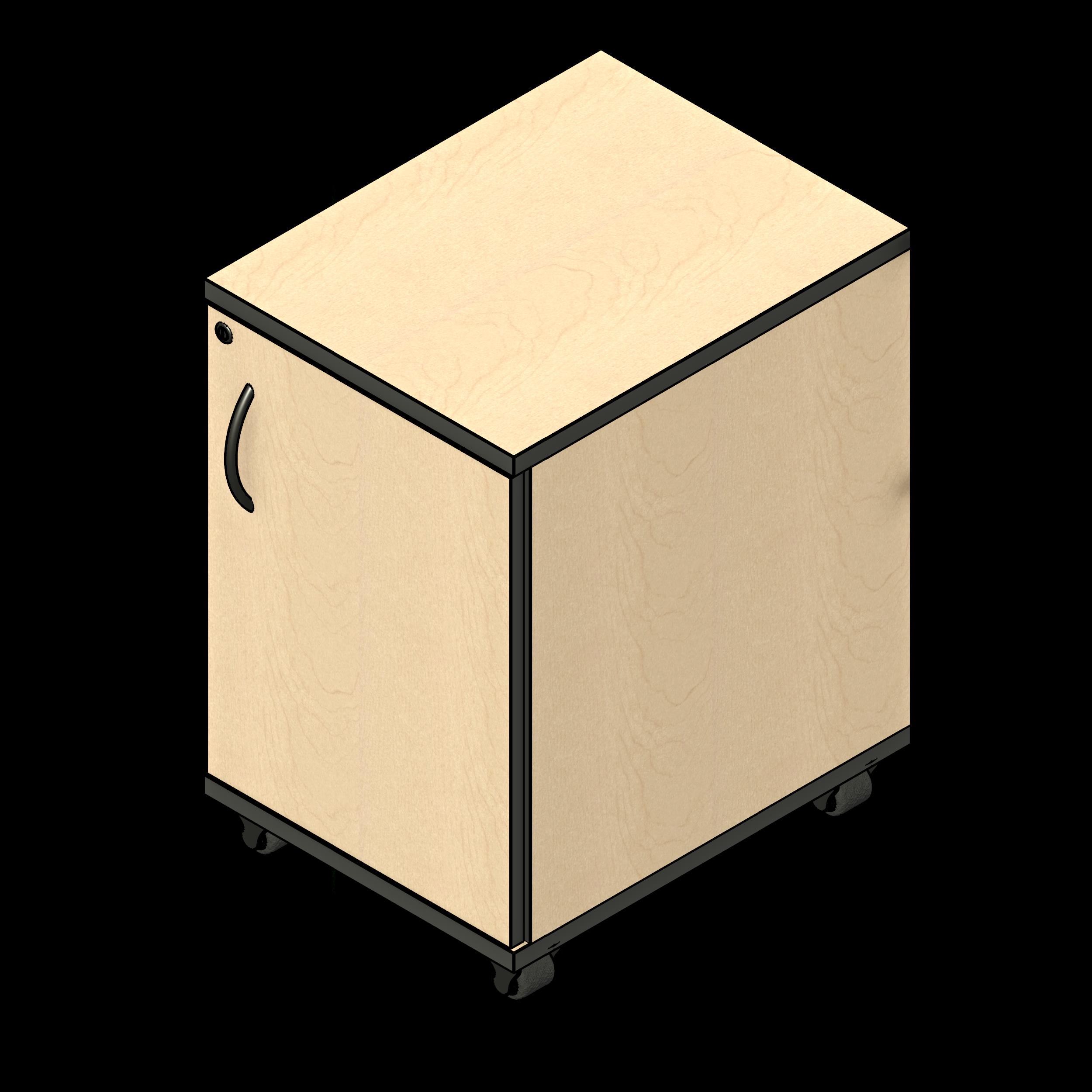 SSG Desk Circulation Inline Mobile LAM 1 Door Right Hinged