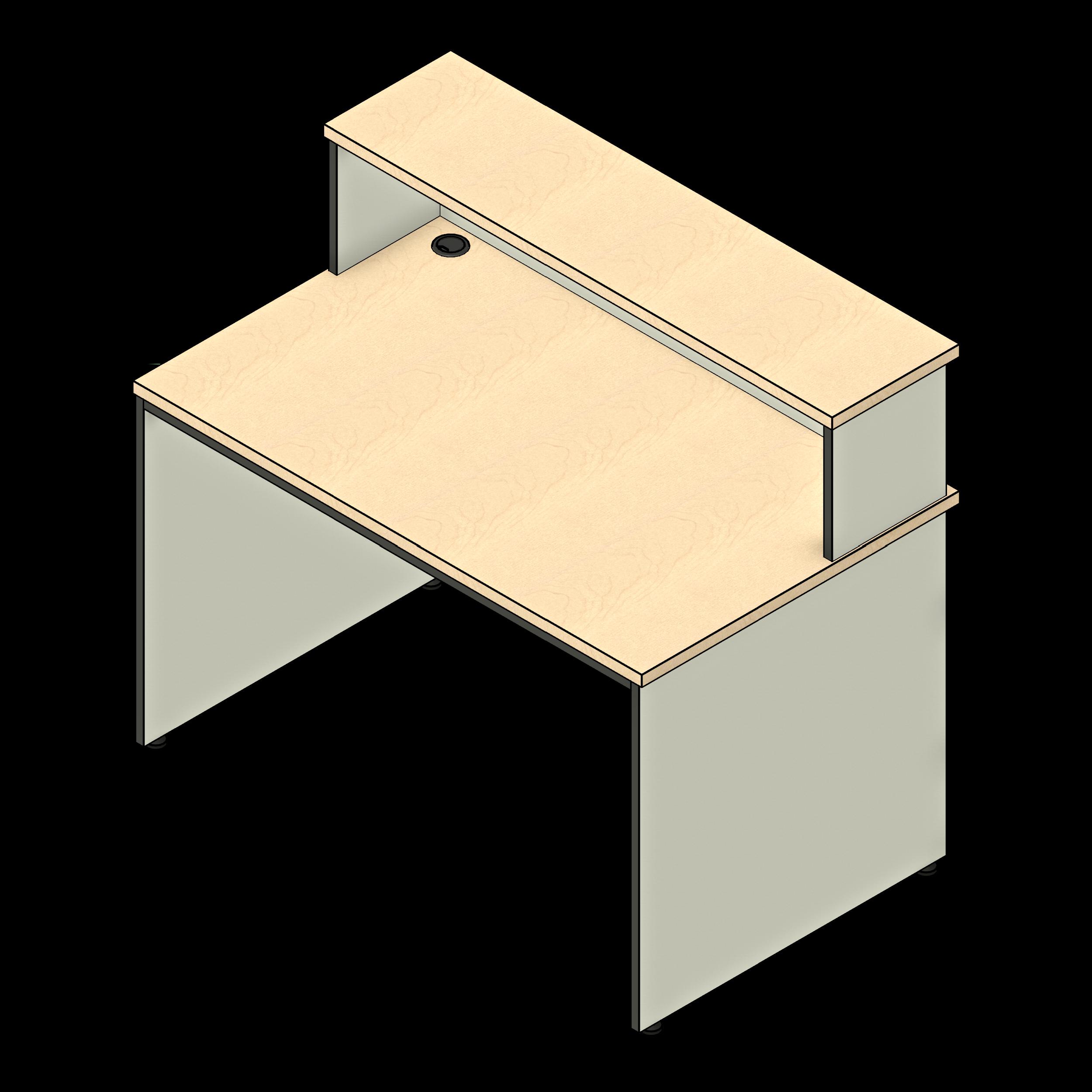 SSG Desk Circulation Rectangle LAM Transaction Top