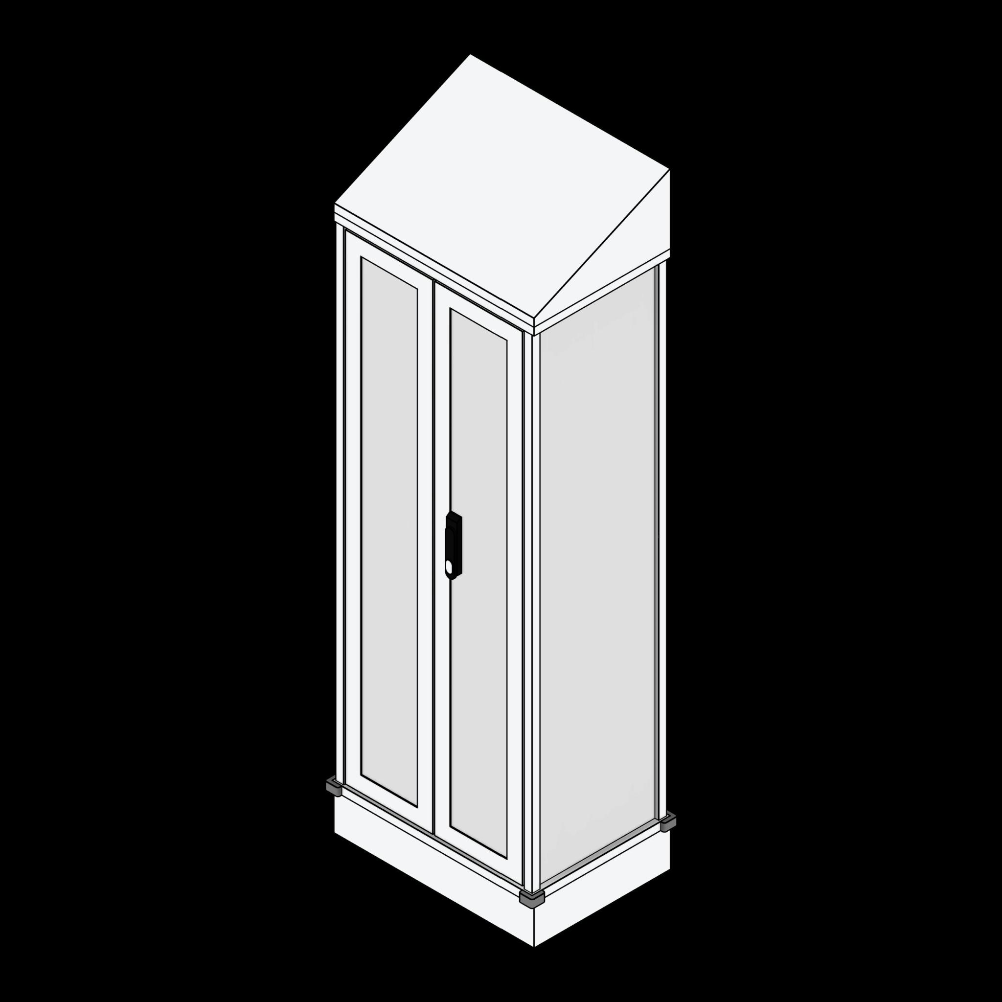 SSG Cart Medical Supply ALU Solid Doors