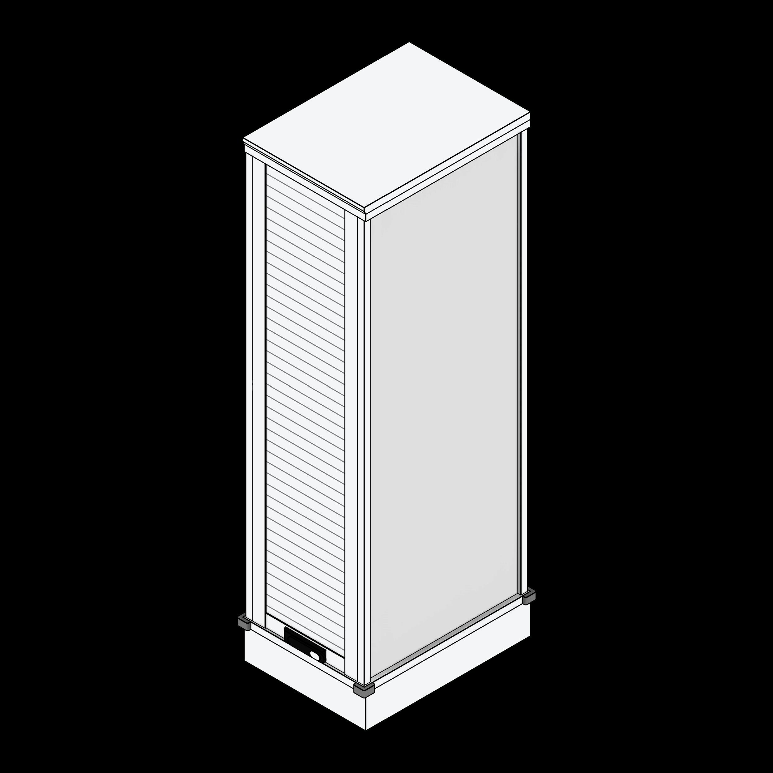 SSG Cart Medical Supply ALU Roll Down Door