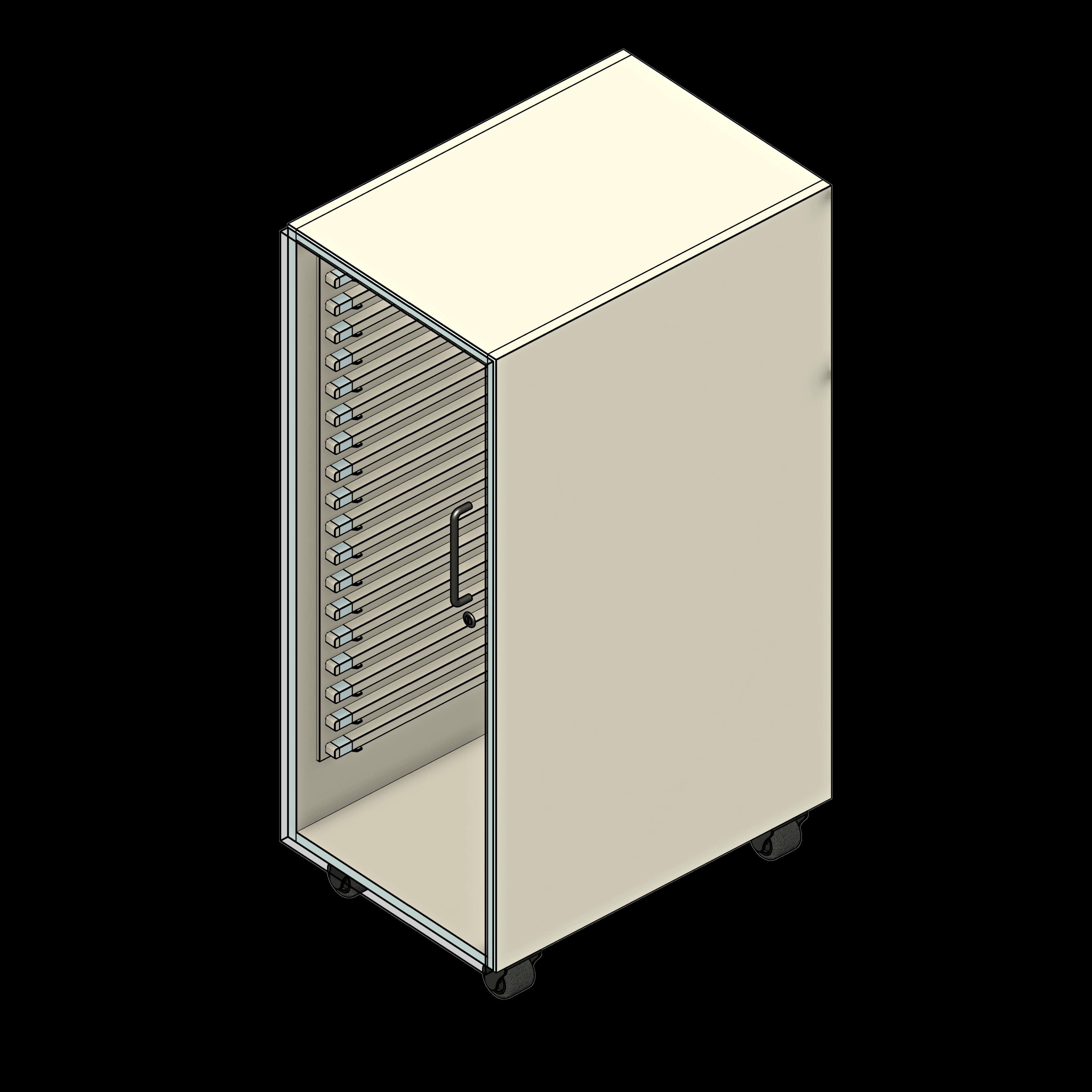 SSG Cabinet Modular Medical Supply Mid LAM MU455 Plastic Door