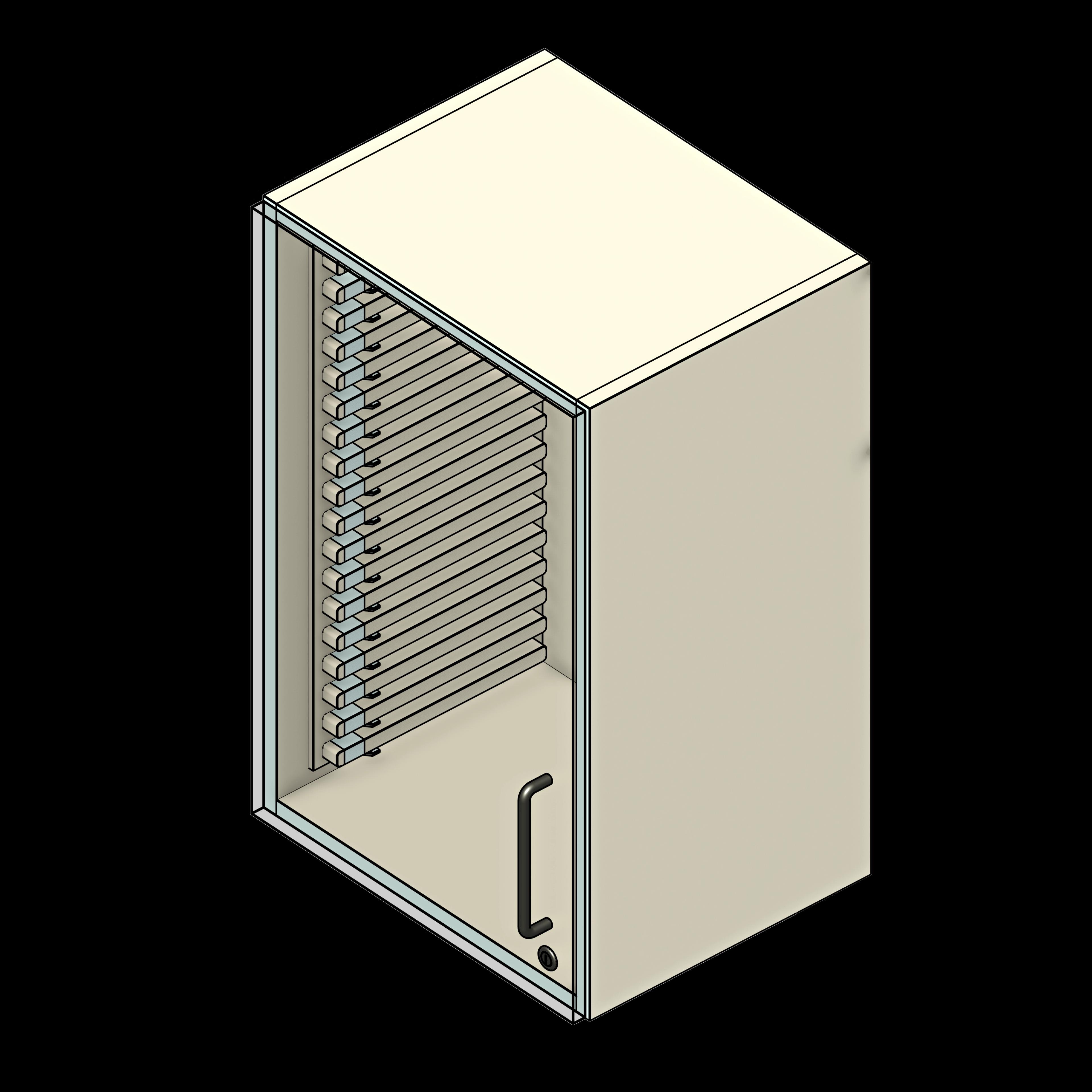 SSG Cabinet Modular Medical Supply Wall LAM WU455 Plastic Door