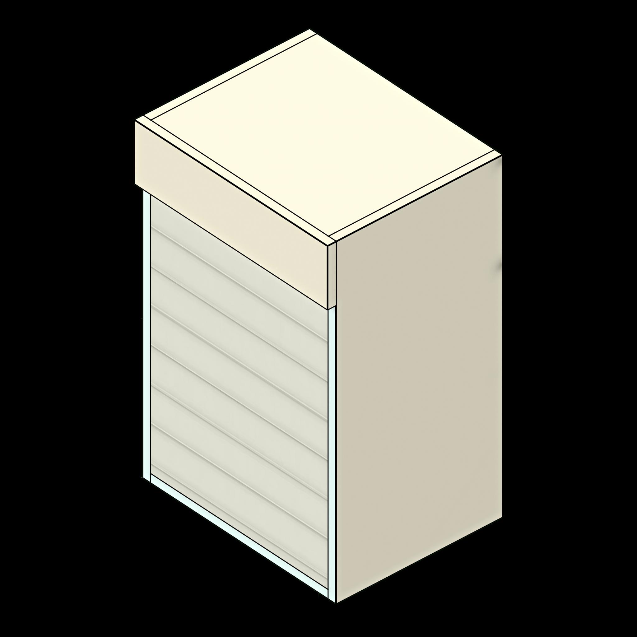 SSG Cabinet Modular Medical Supply Wall LAM WU455 Roller Shutter Door