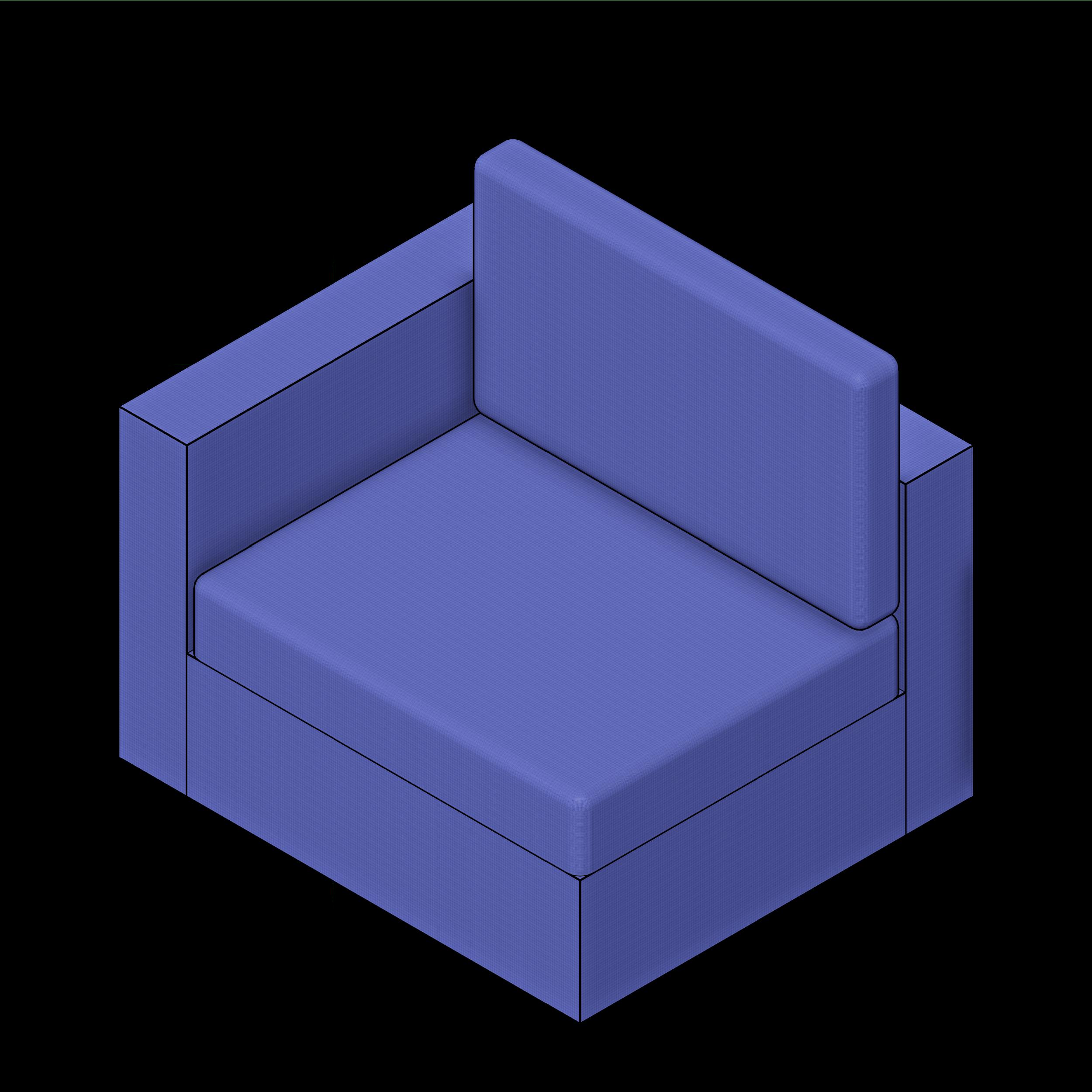 SSG Couch Sectional Modular UPH Left Side