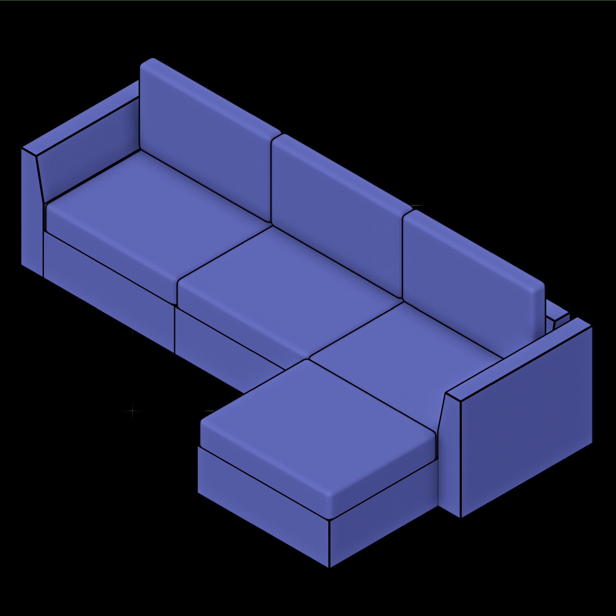 SSG Couch Sectional Modular UPH Sample System 1