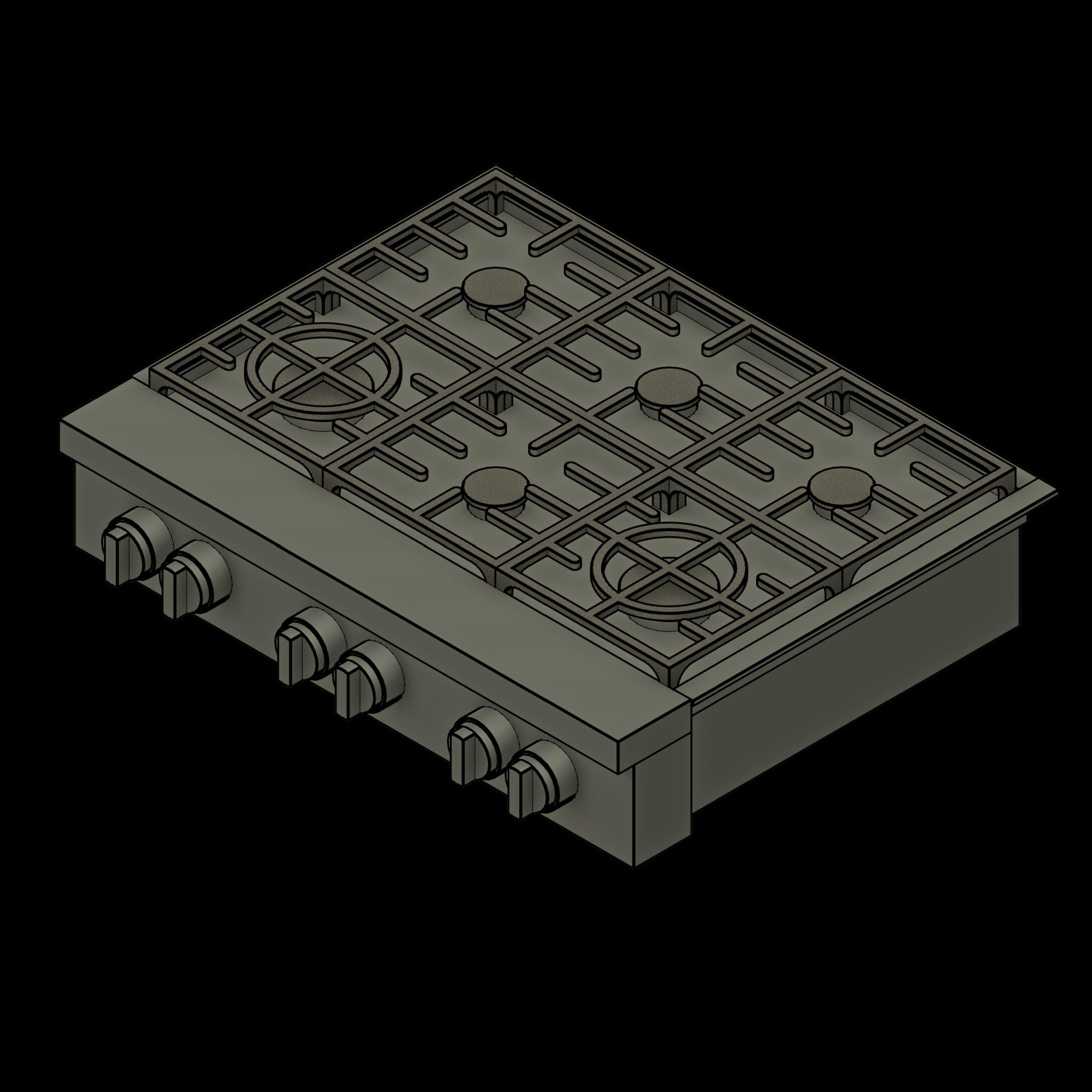 SSG Appliance Range Countertop SST 6 Burner