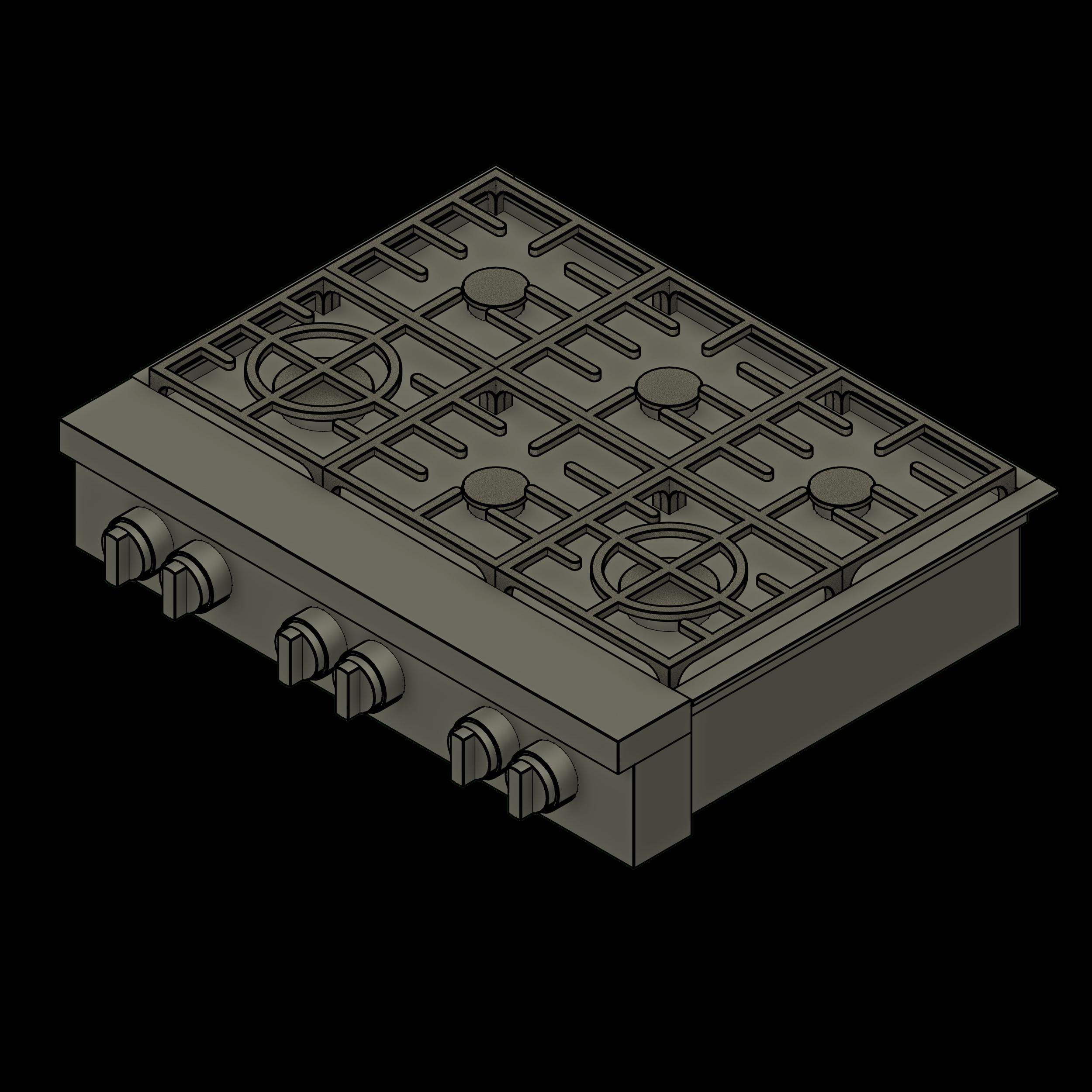 SSG Appliance Range Countertop SST 6 Burner