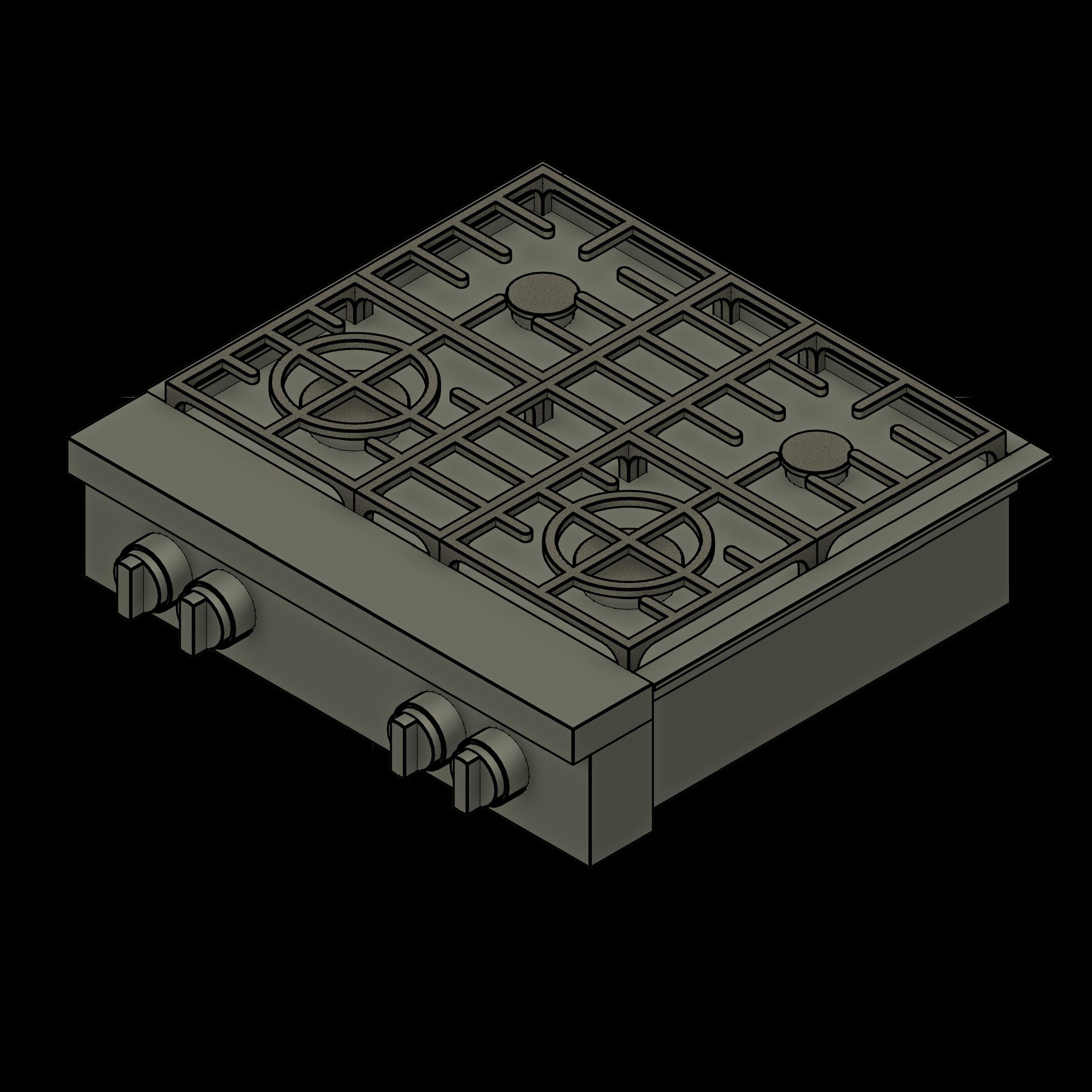 SSG Appliance Range Countertop SST 4 Burner