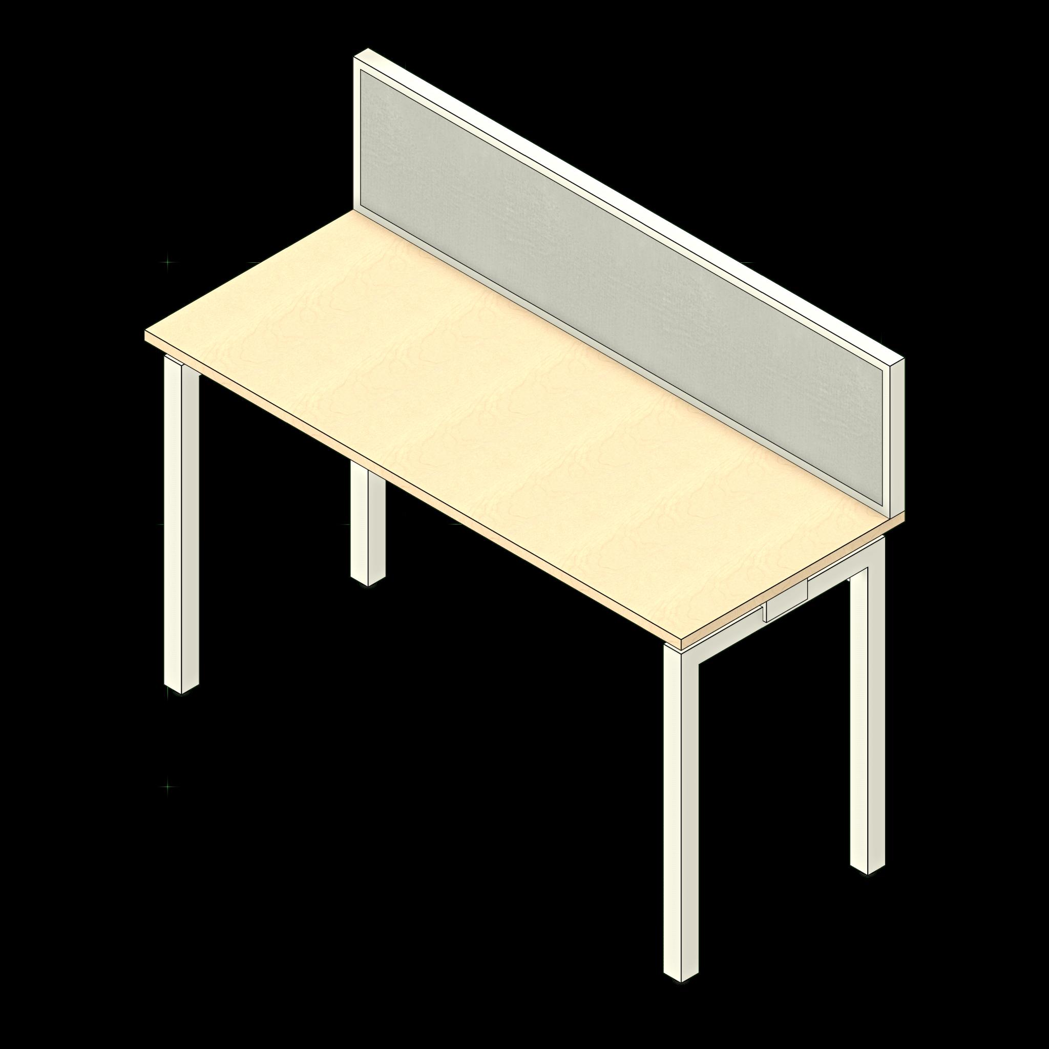  SSG Desk Modular LAM Single Sided Privacy Screen