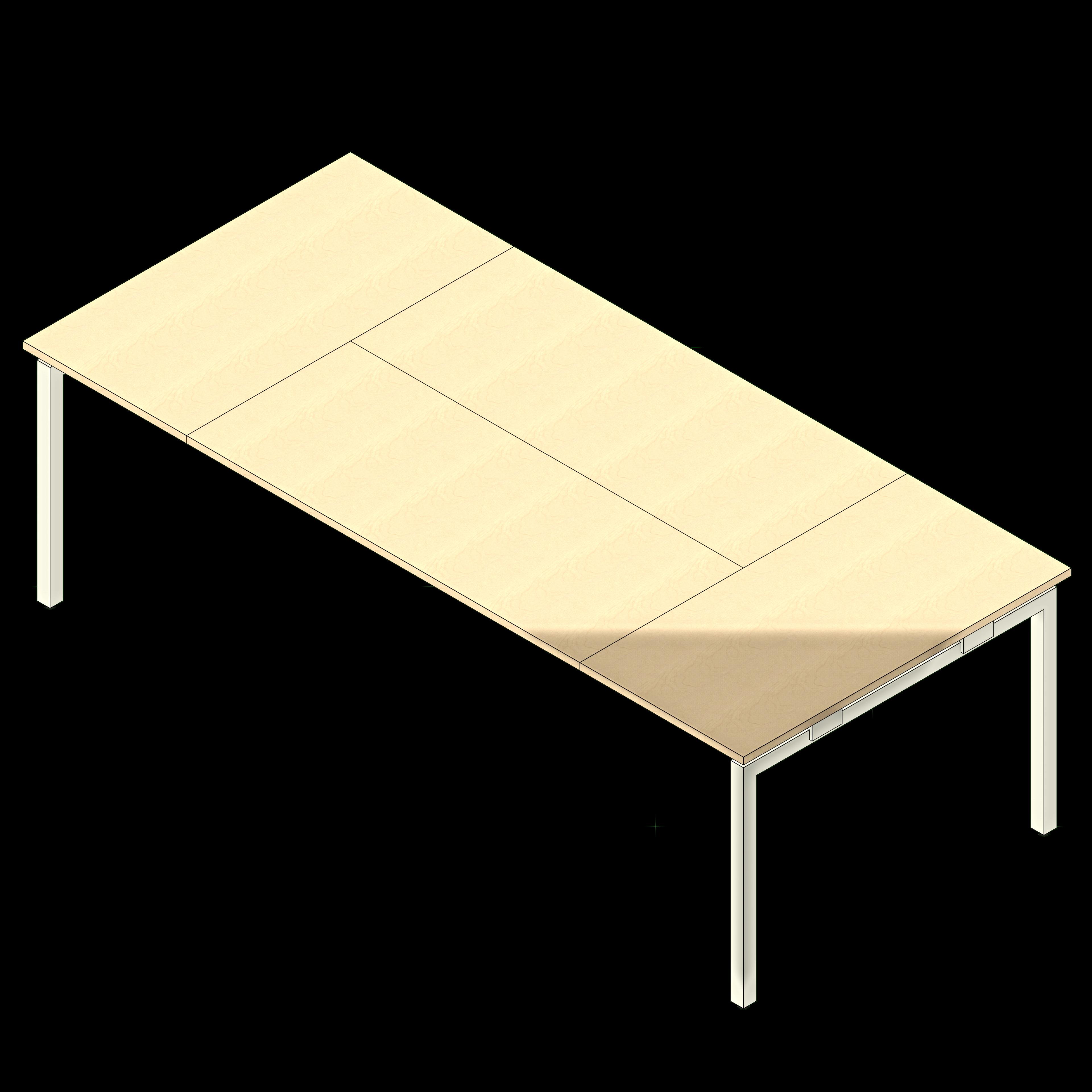  SSG Desk Modular LAM Double Sided Conference Ends