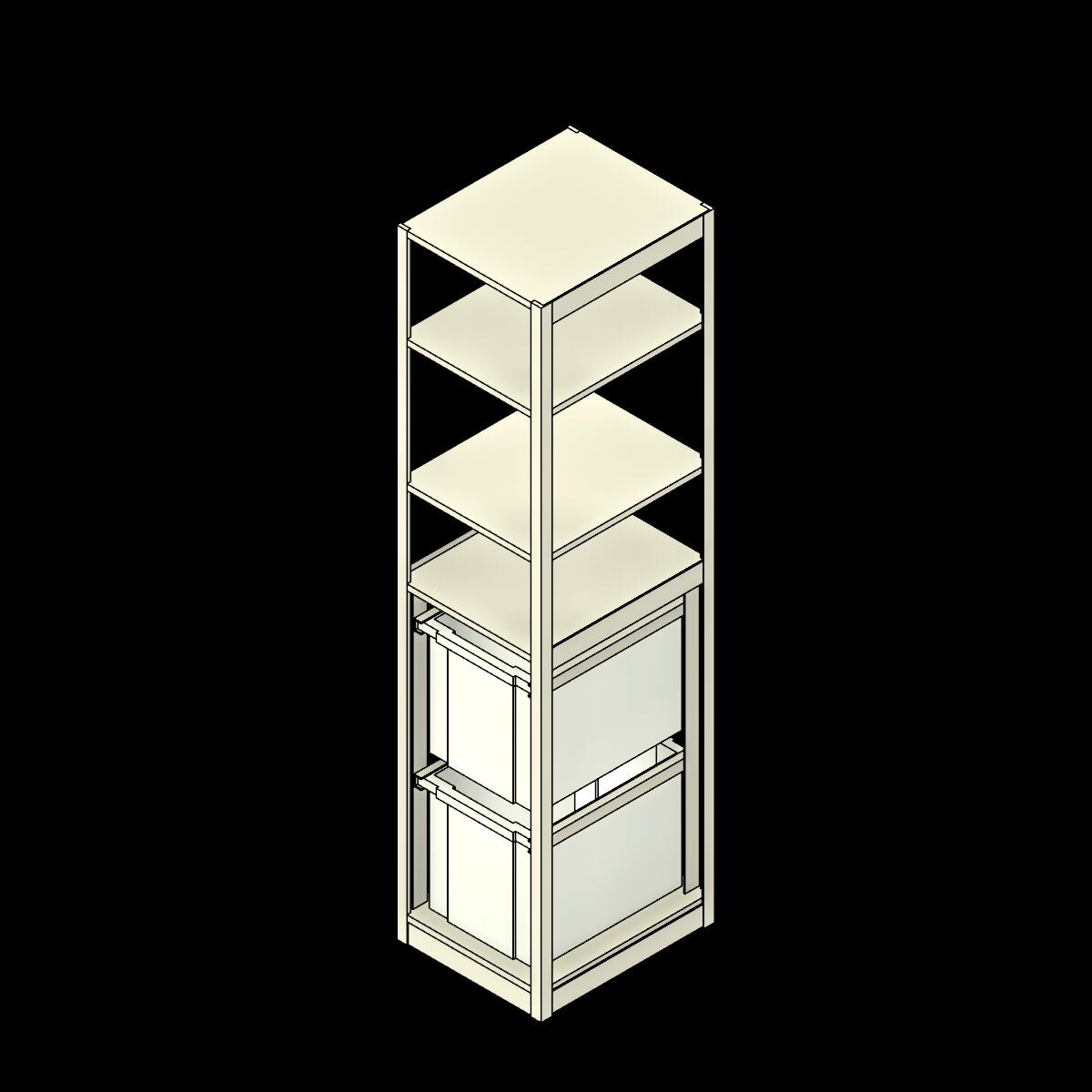  SSG Shelving 4 Post Totes PCS 12 inch totes