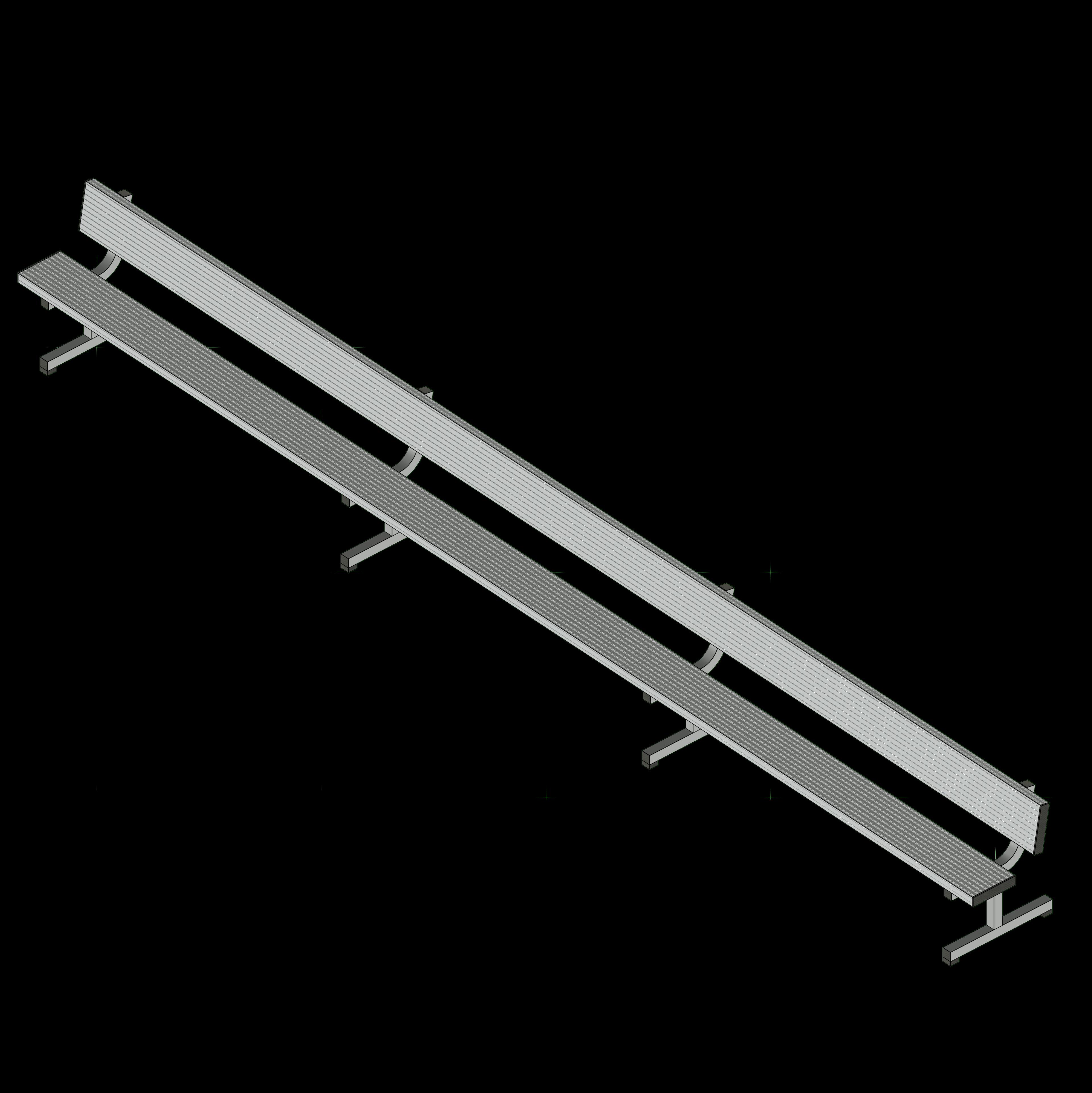  SSG Bench Indoor Outdoor SST Backrest Portable 21 Feet