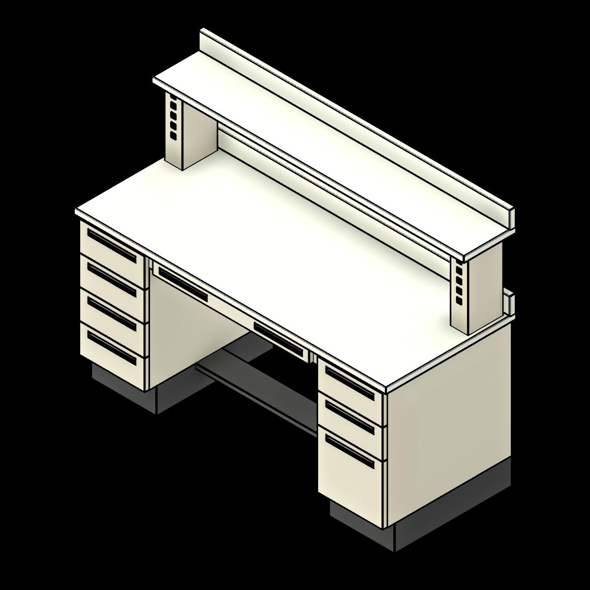  SSG Workstation Medical PCS Laminate Top LR Cabinets