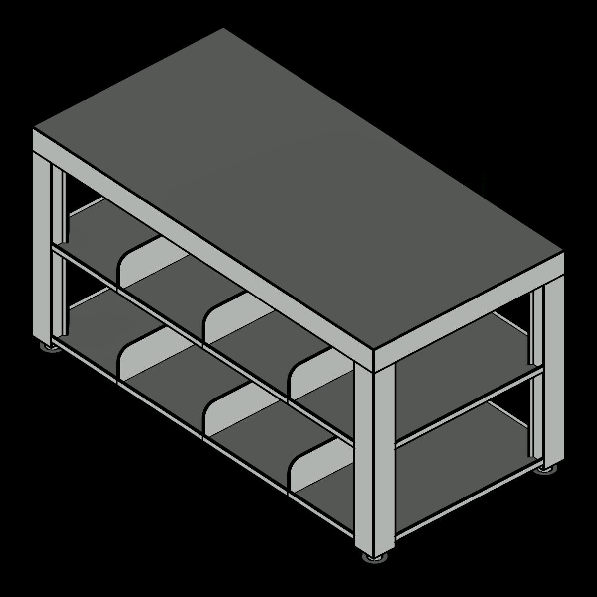  SSG Bench Gowning Sterile SST 3618 Storage
