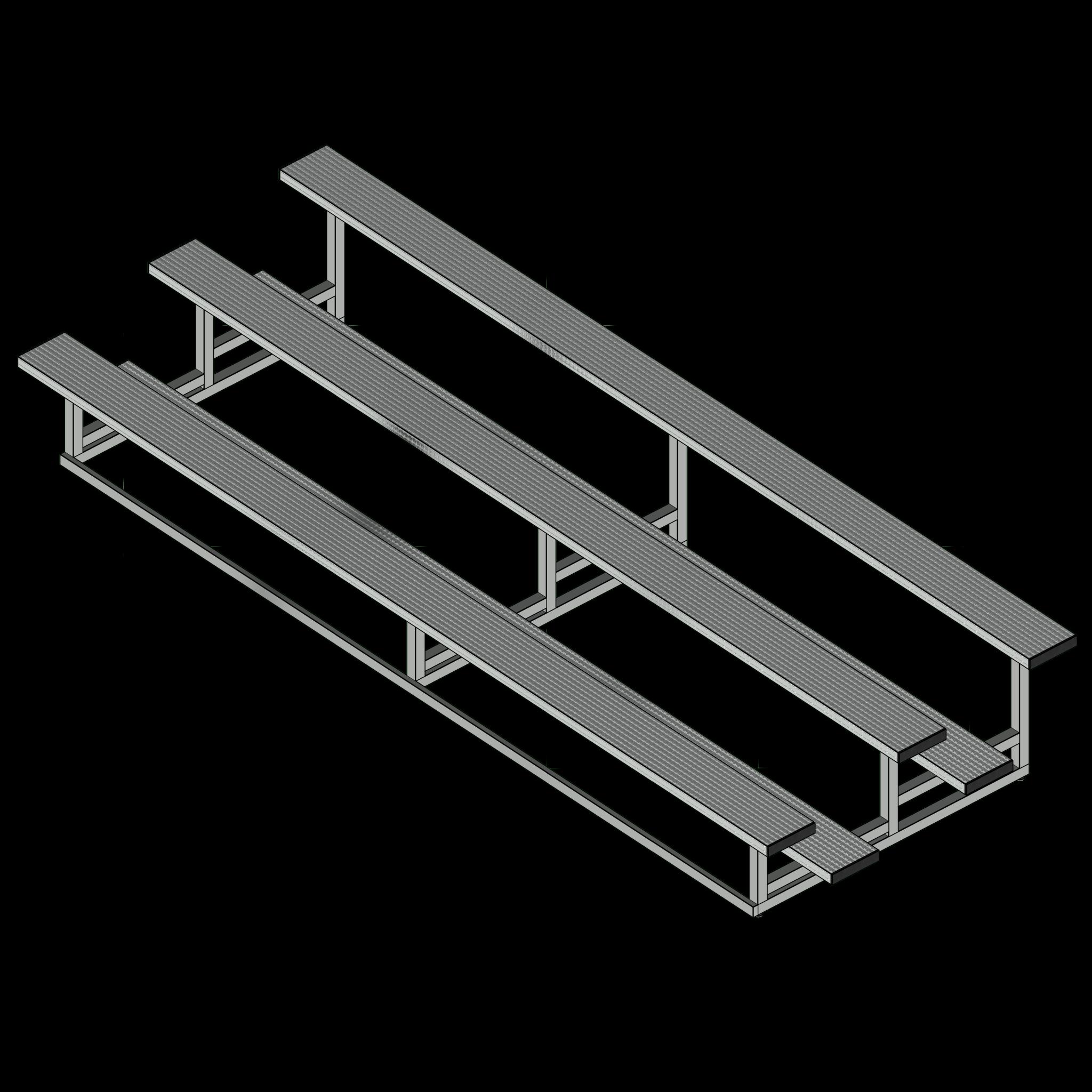  SSG Bleacher Indoor Outdoor SST 15 Feet 3 Tier