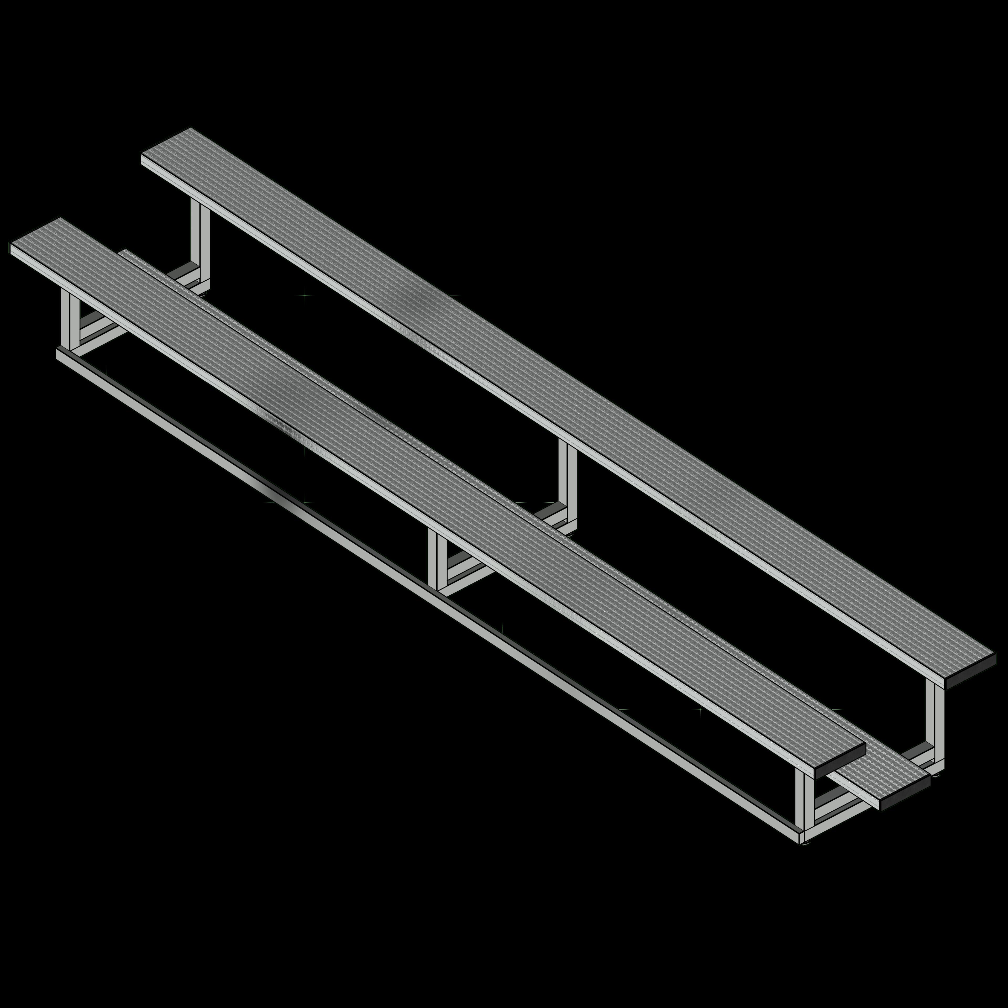  SSG Bleacher Indoor Outdoor SST 15 Feet 2 Tier
