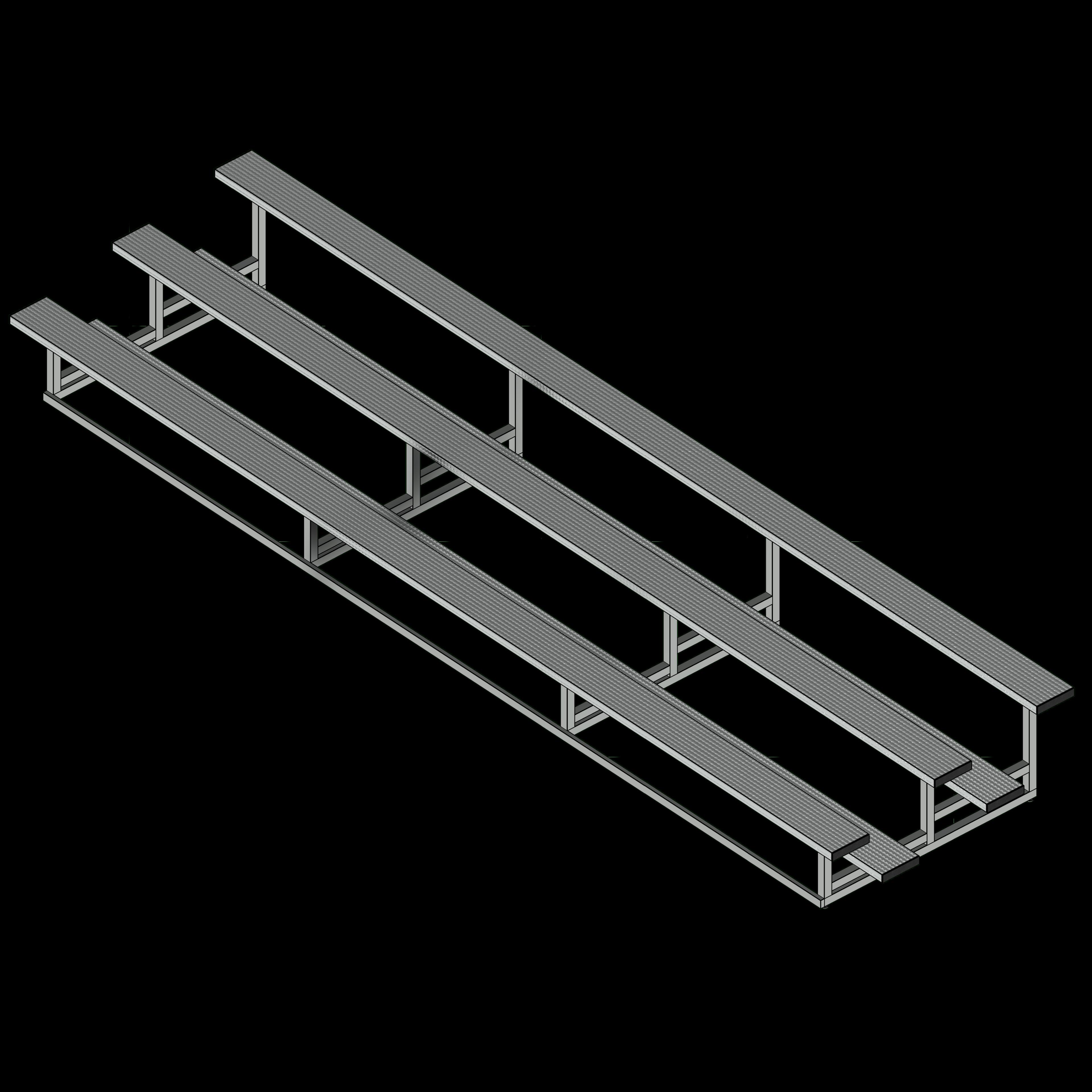  SSG Bleacher Indoor Outdoor SST 21 Feet 3 Tier