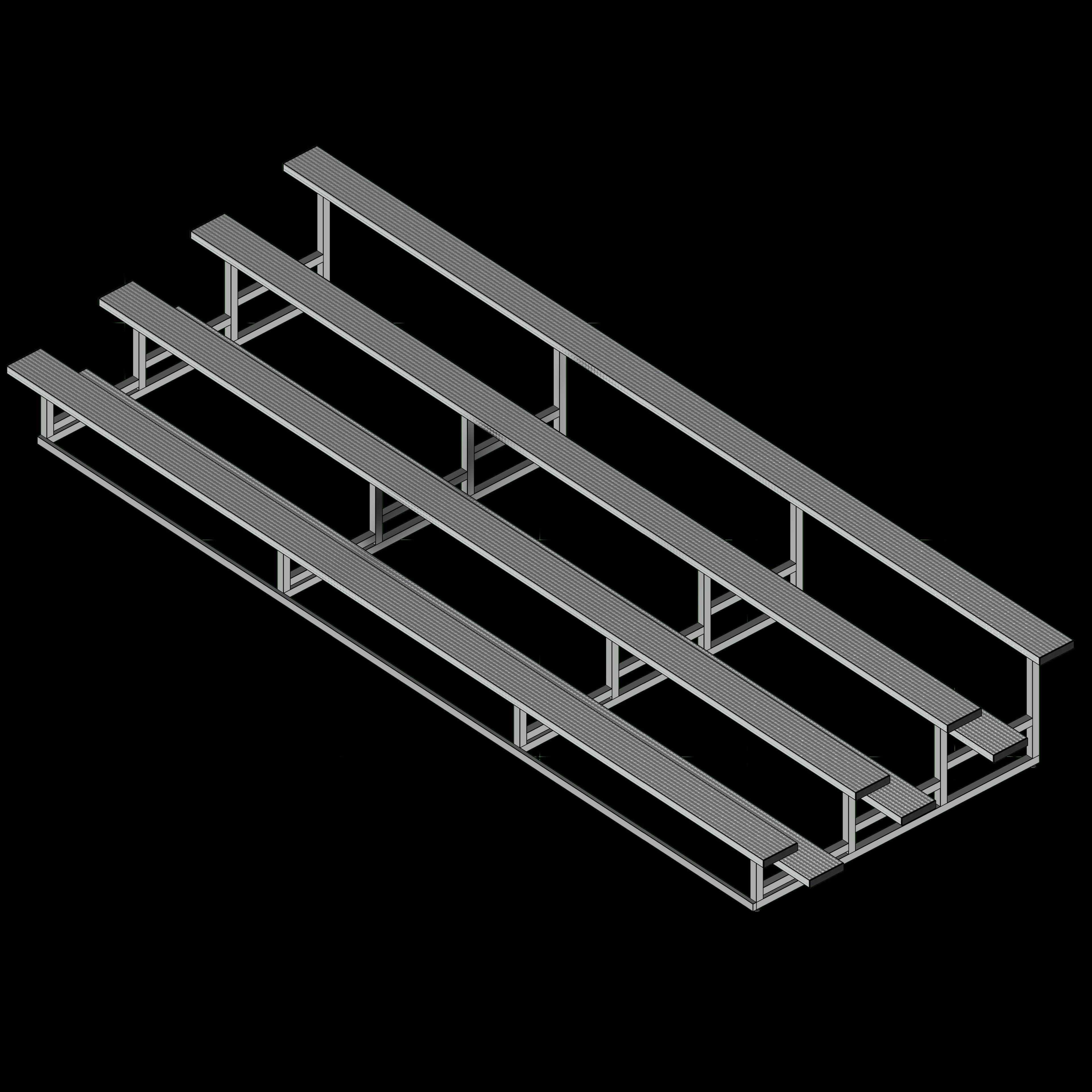  SSG Bleacher Indoor Outdoor SST 21 Feet 4 Tier