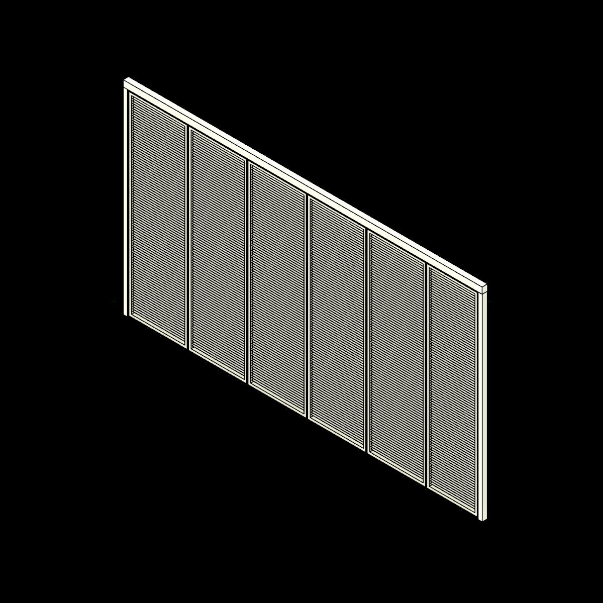  SSG Wall Moveable Glass Continuous Hinge PCA Internal Blinds