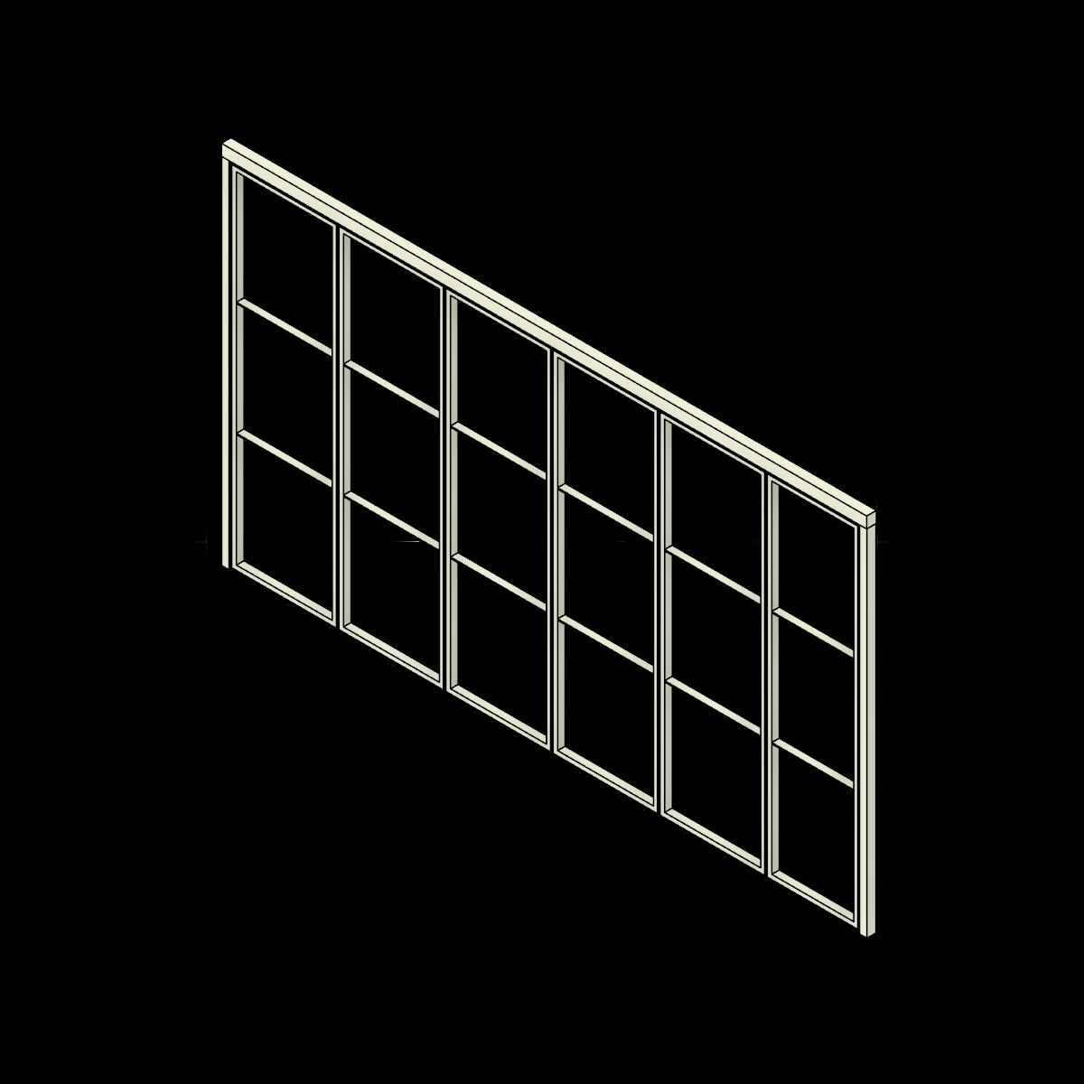  SSG Wall Moveable Glass Continuous Hinge PCA Internal Muntins