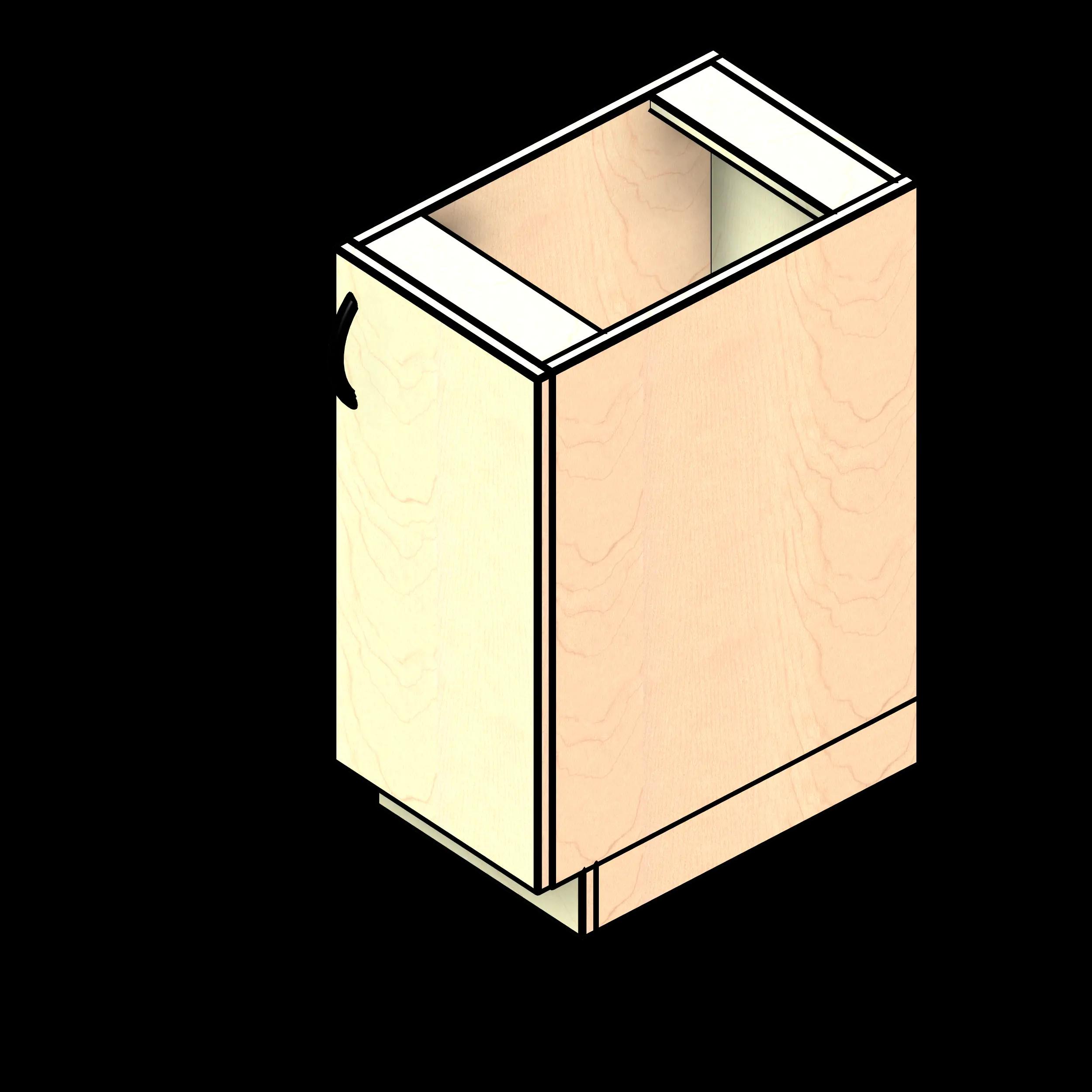  SSG Cabinet Base 1 Door Garment Insert LAM Right Hinge