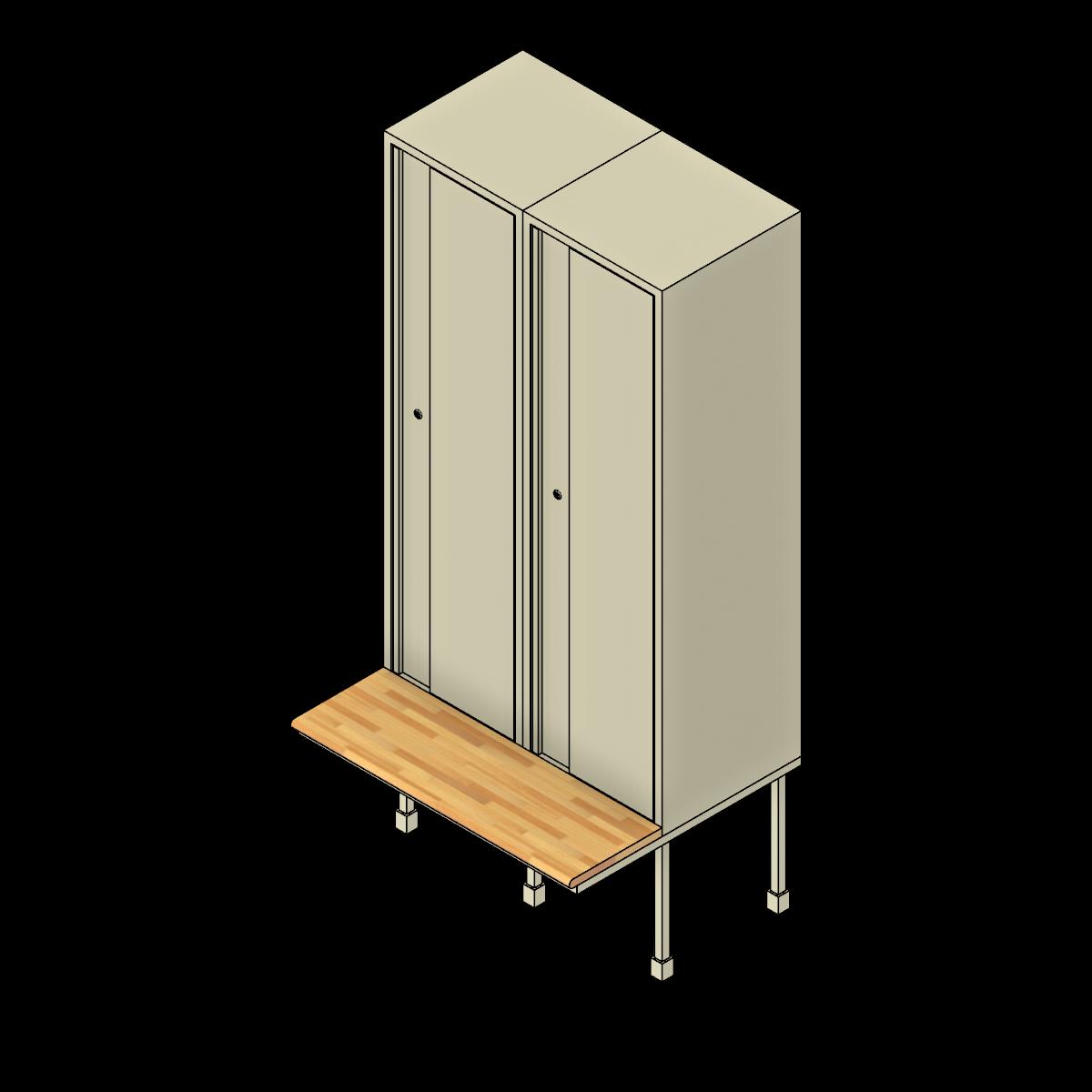  SSG Locker Double Bench PCS Keyed