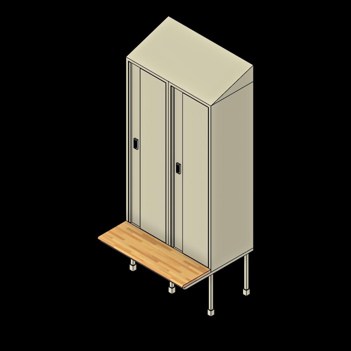  SSG Locker Double Bench PCS Digital Sloped Top