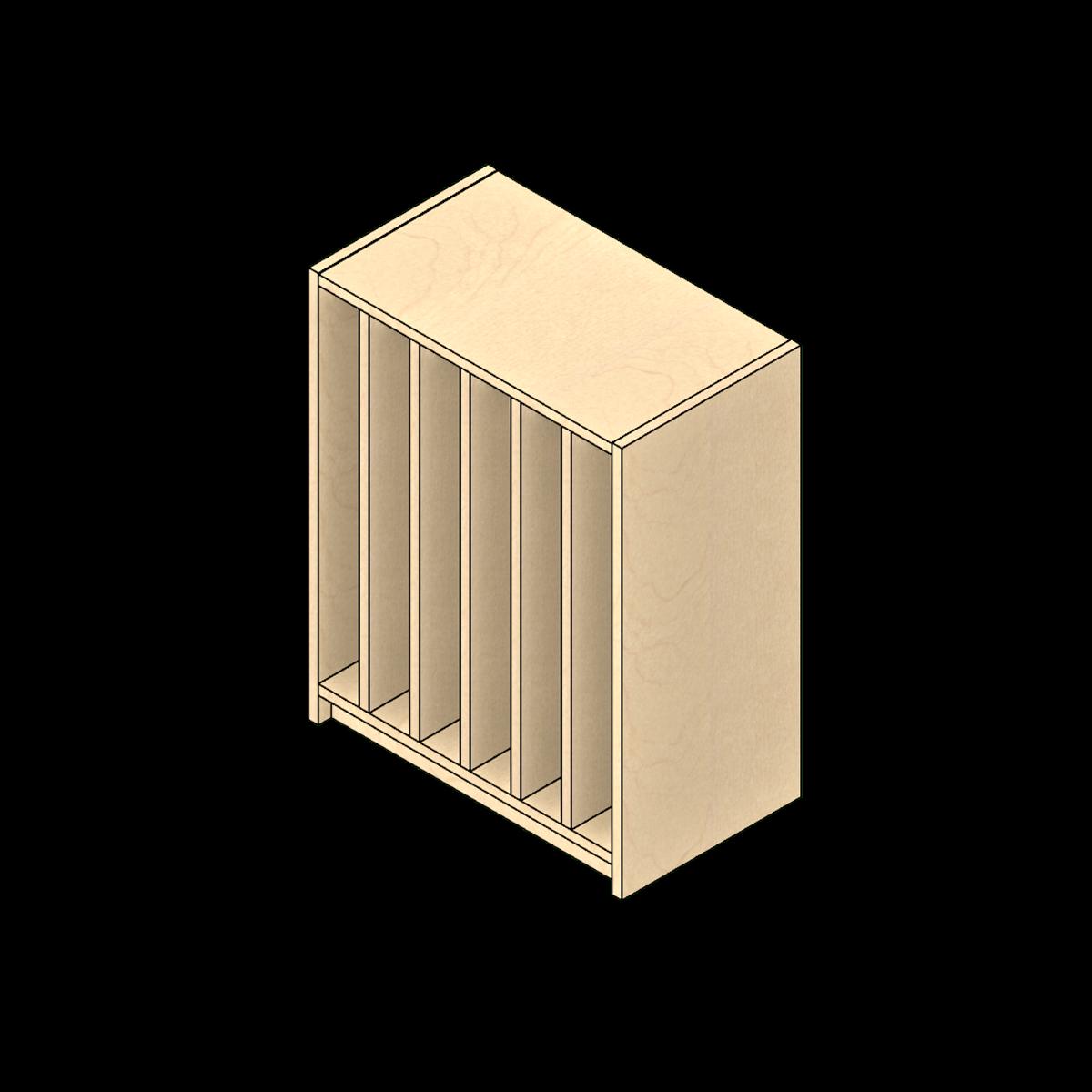  SSG Cabinet Wall Open Vertical Slots LAM