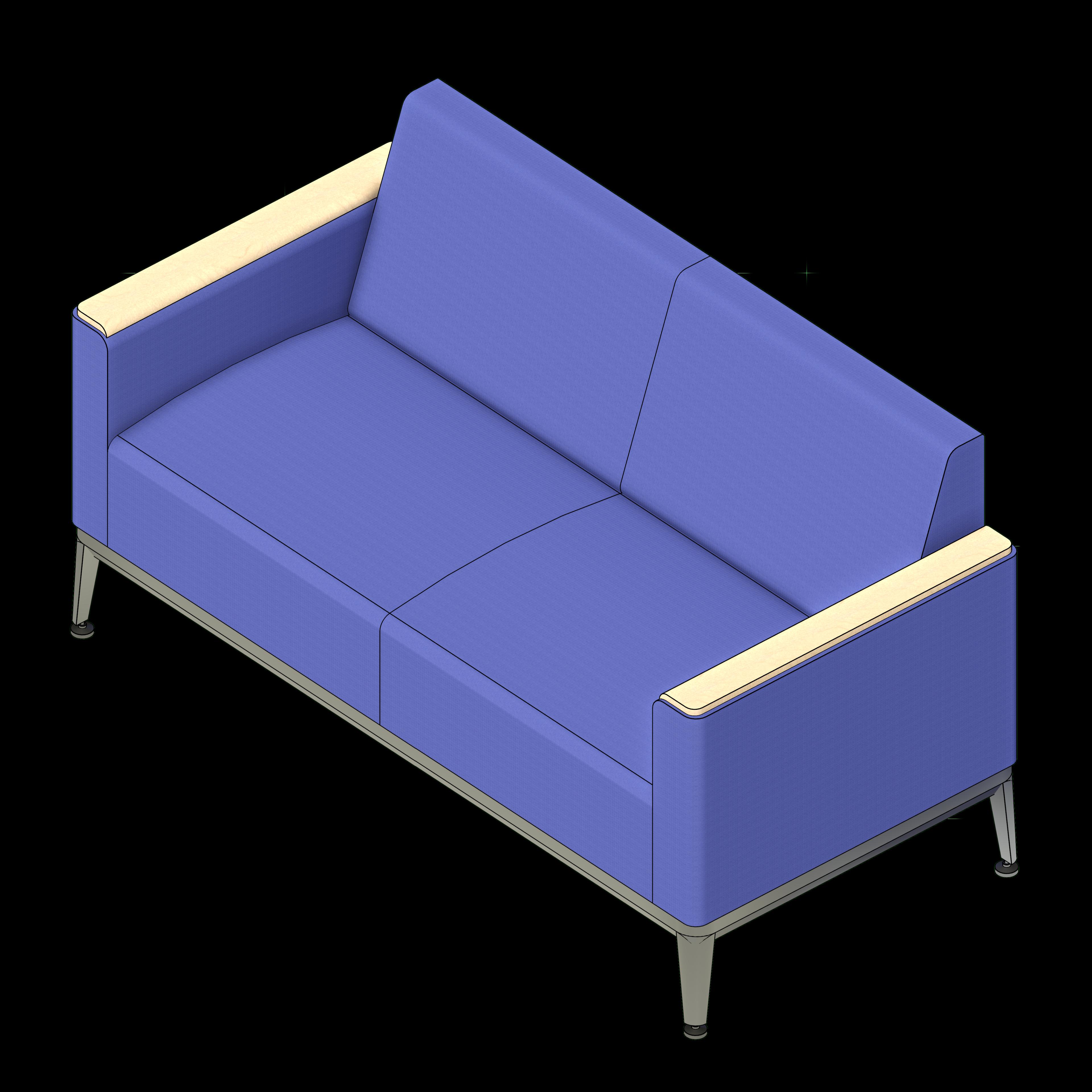  SSG Seating Lounge UPH Standard Loveseat